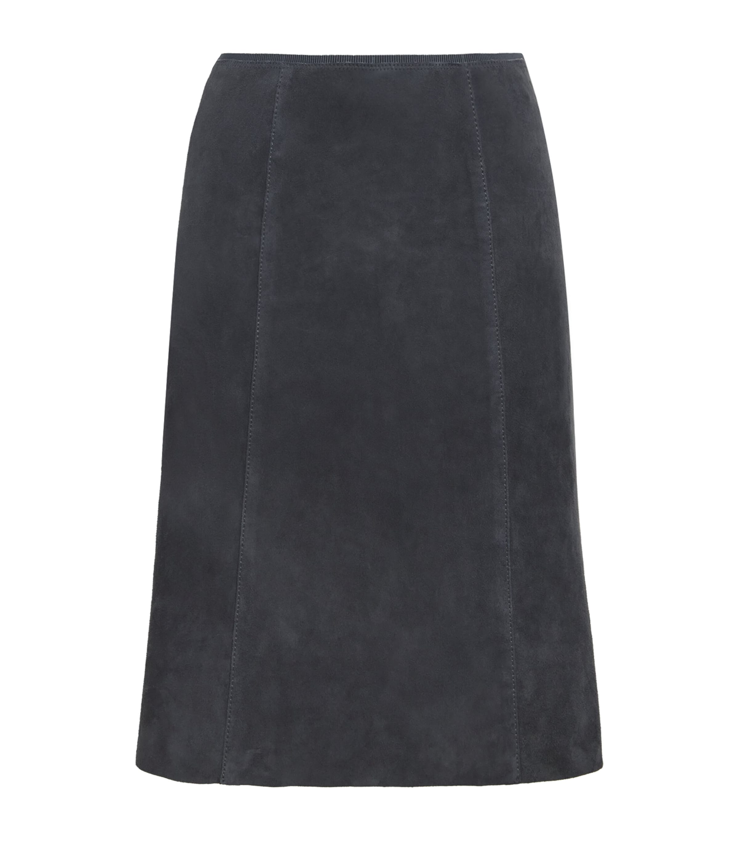 Joseph Suede Nicole Mini Skirt In Gray