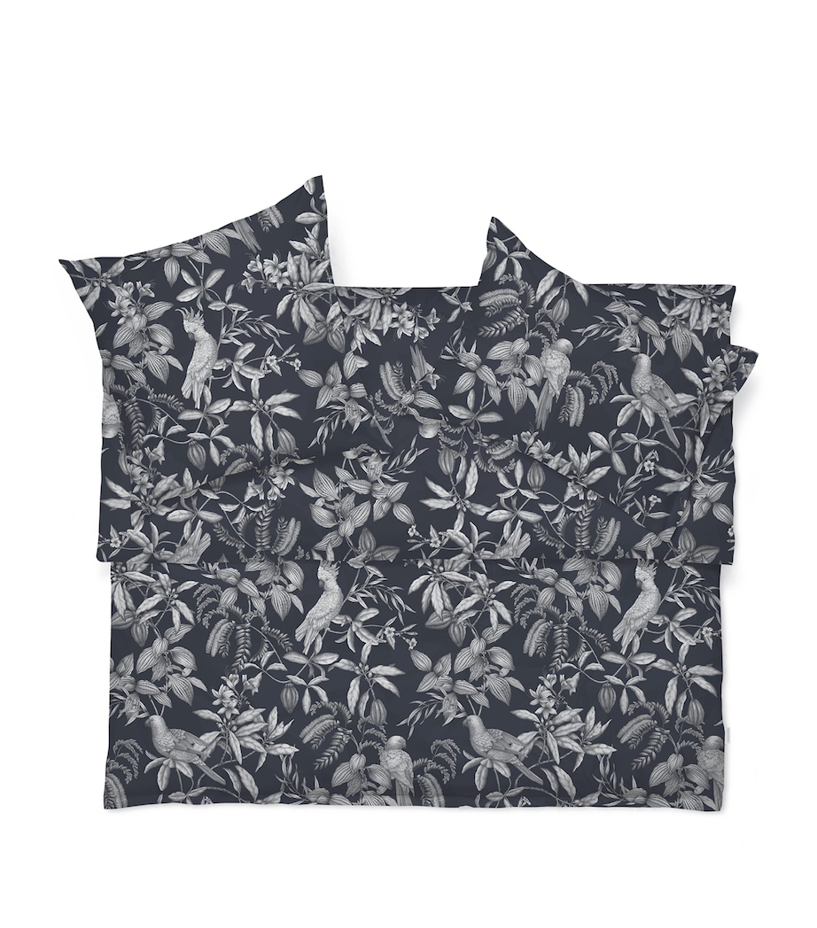 Cotton Sateen Calypso King Duvet Cover (220cm x 230cm) NOIR Image 1