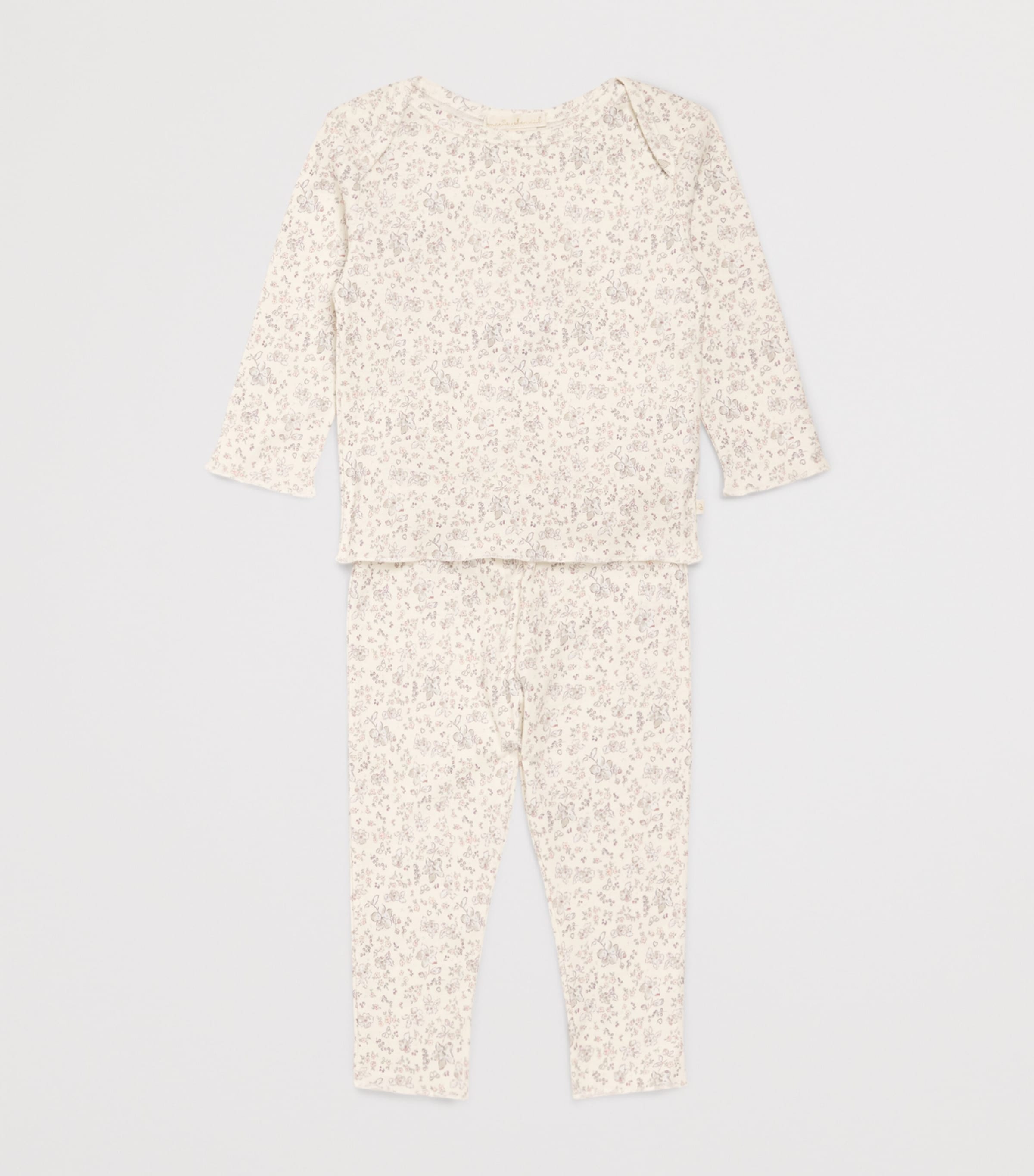 Marie-Chantal Cotton Aluna Athena T-Shirt and Leggings Set (0-24 Months) Sandstone/lilac Image 3