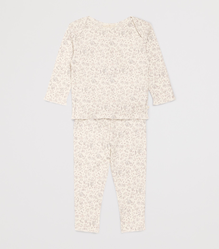 Marie-Chantal Cotton Aluna Athena T-Shirt and Leggings Set (0-24 Months) Sandstone/lilac Image 3