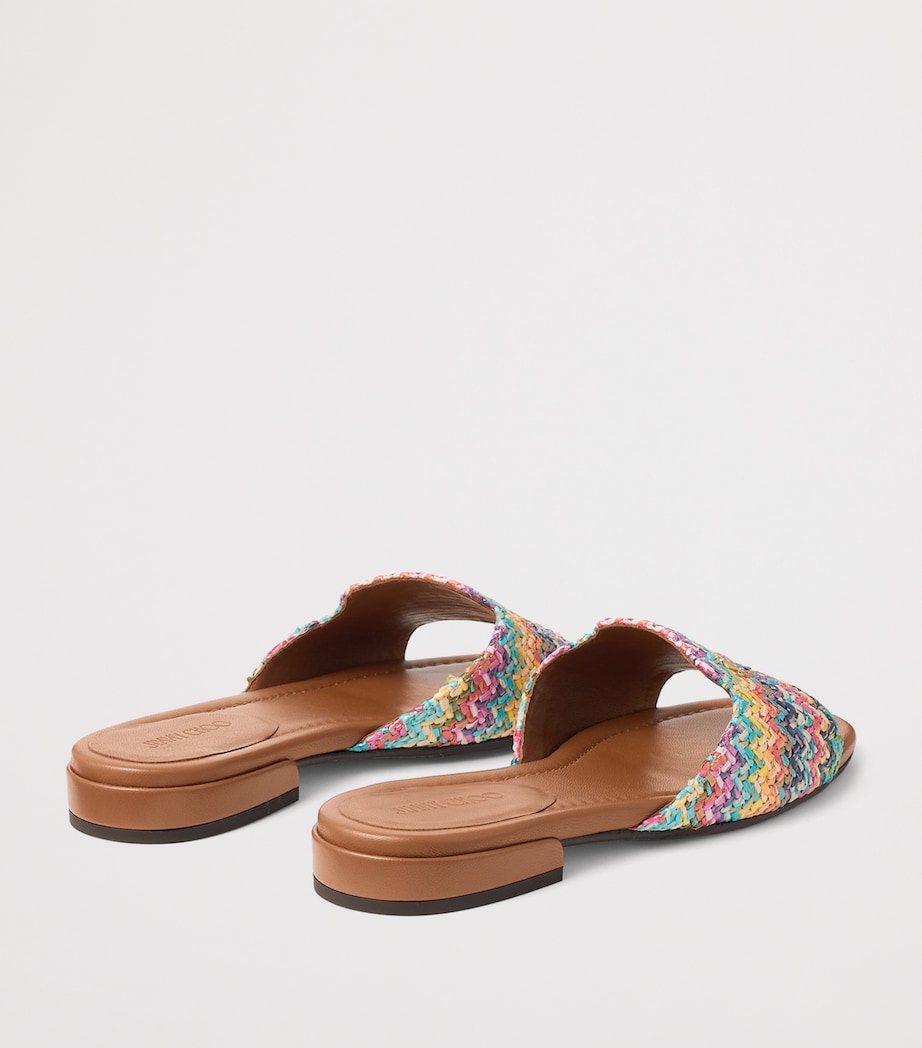 Jimmy Choo Dina Woven Leather Sandals Image 3