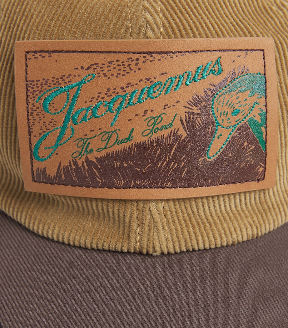 Corduroy Canard Patch Cap MULTI-BROWN-080 Image 4