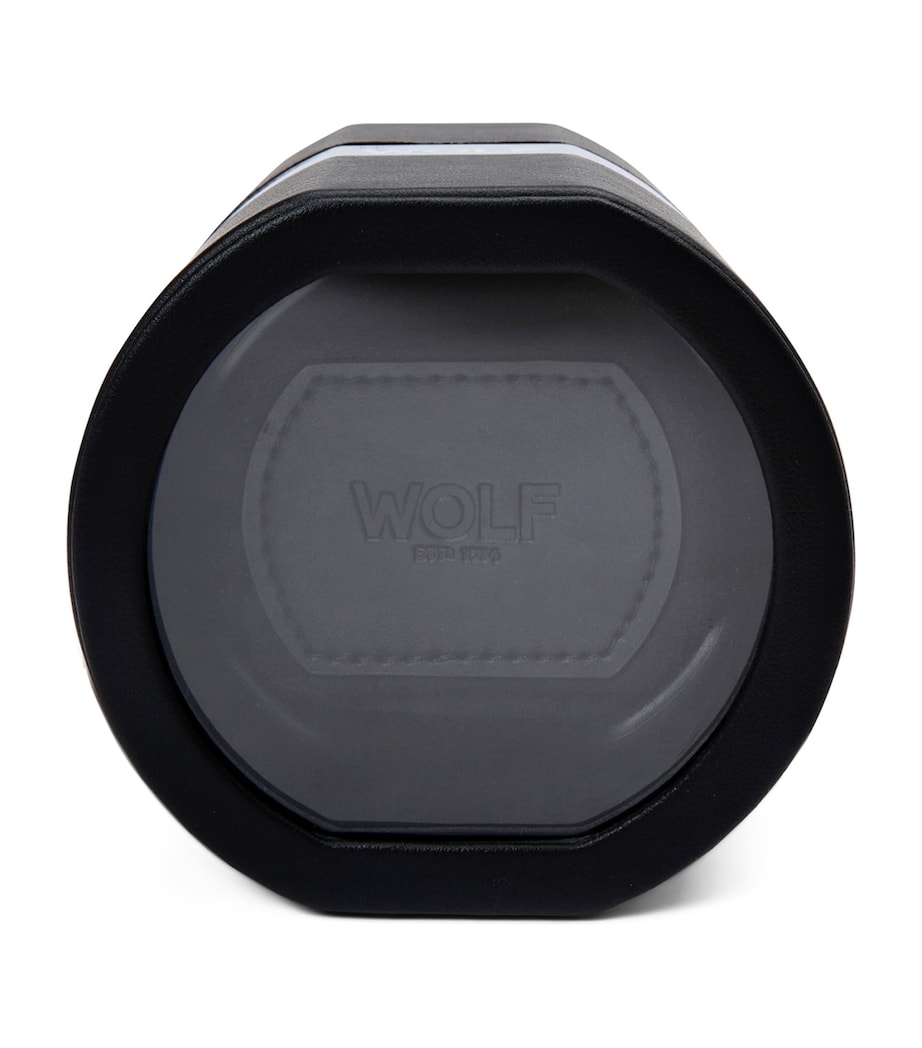 WOLF Vegan Leather The Rocket Watch Winder Black Image 1