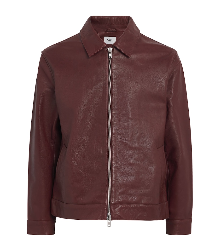 Kendal Leather Jacket CHERRY Image 1