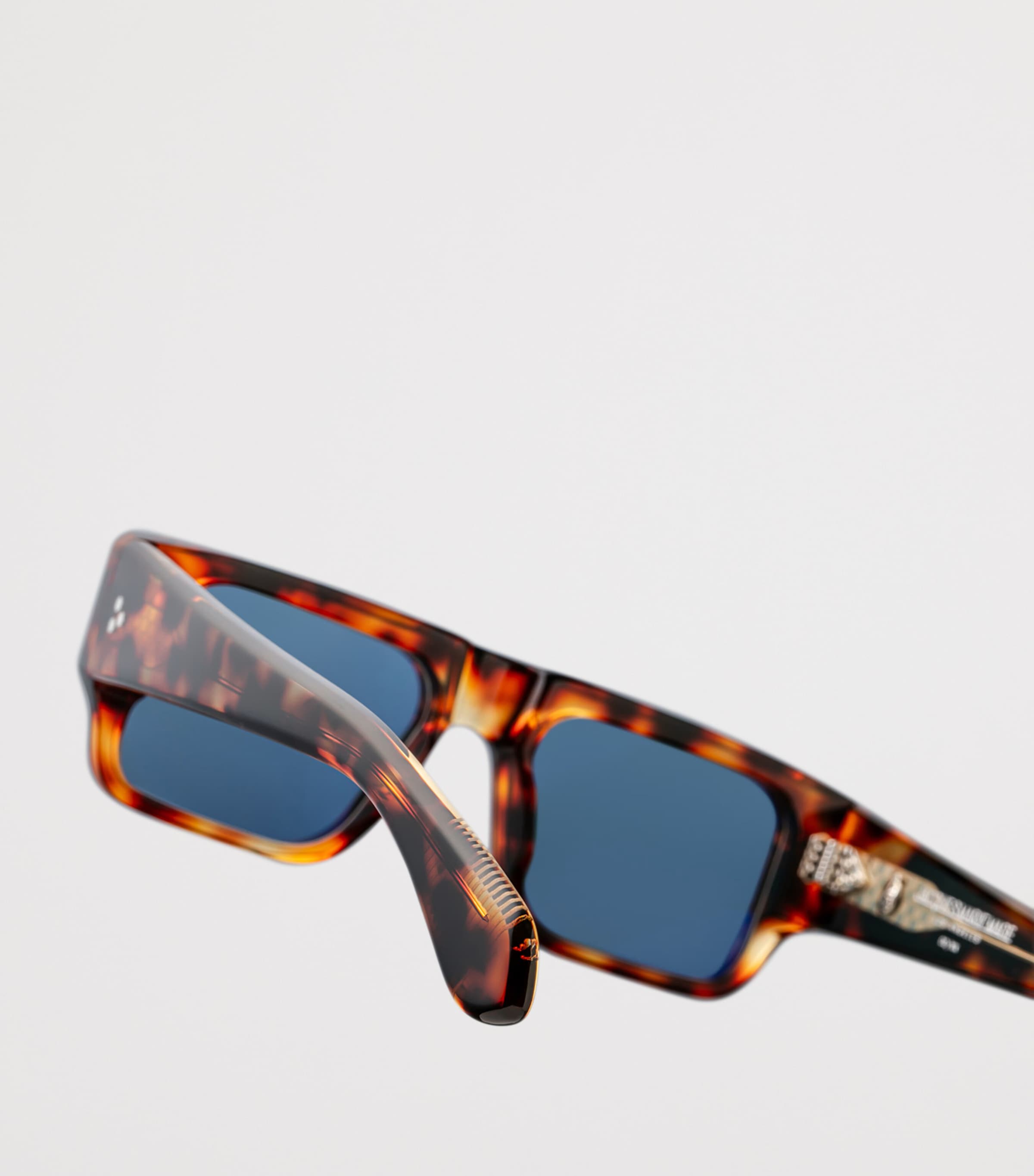 Jacques Marie Mage Tortoiseshell Devoto Rectangle Sunglasses Leopard Image 4
