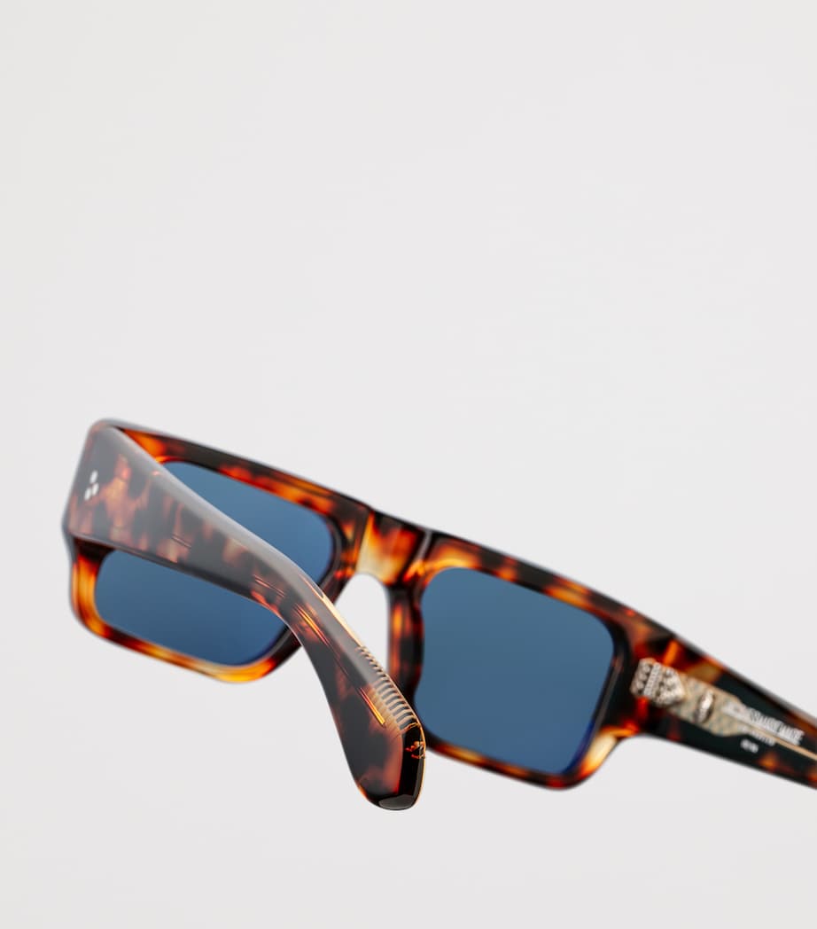 Jacques Marie Mage Tortoiseshell Devoto Rectangle Sunglasses Leopard Image 4