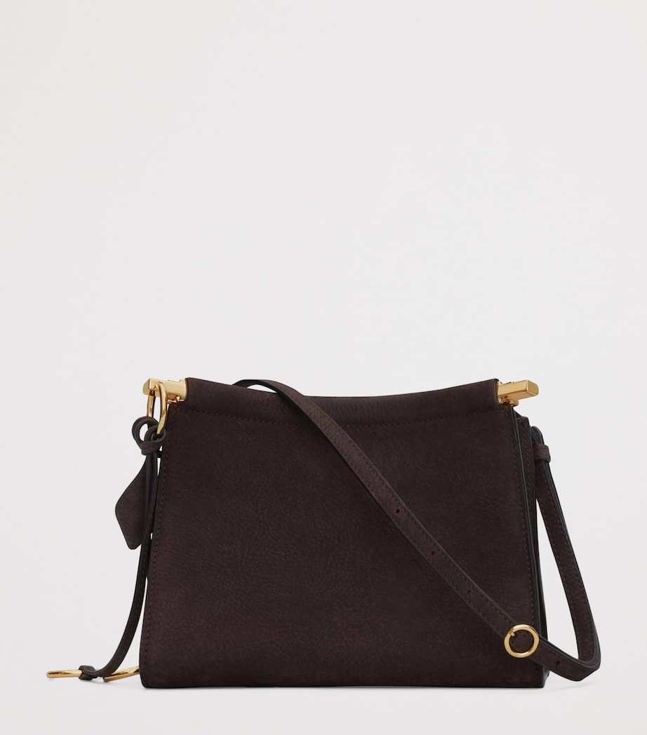 Small Leather Le Quick Square Shoulder Bag BRUN FONCE Image 3