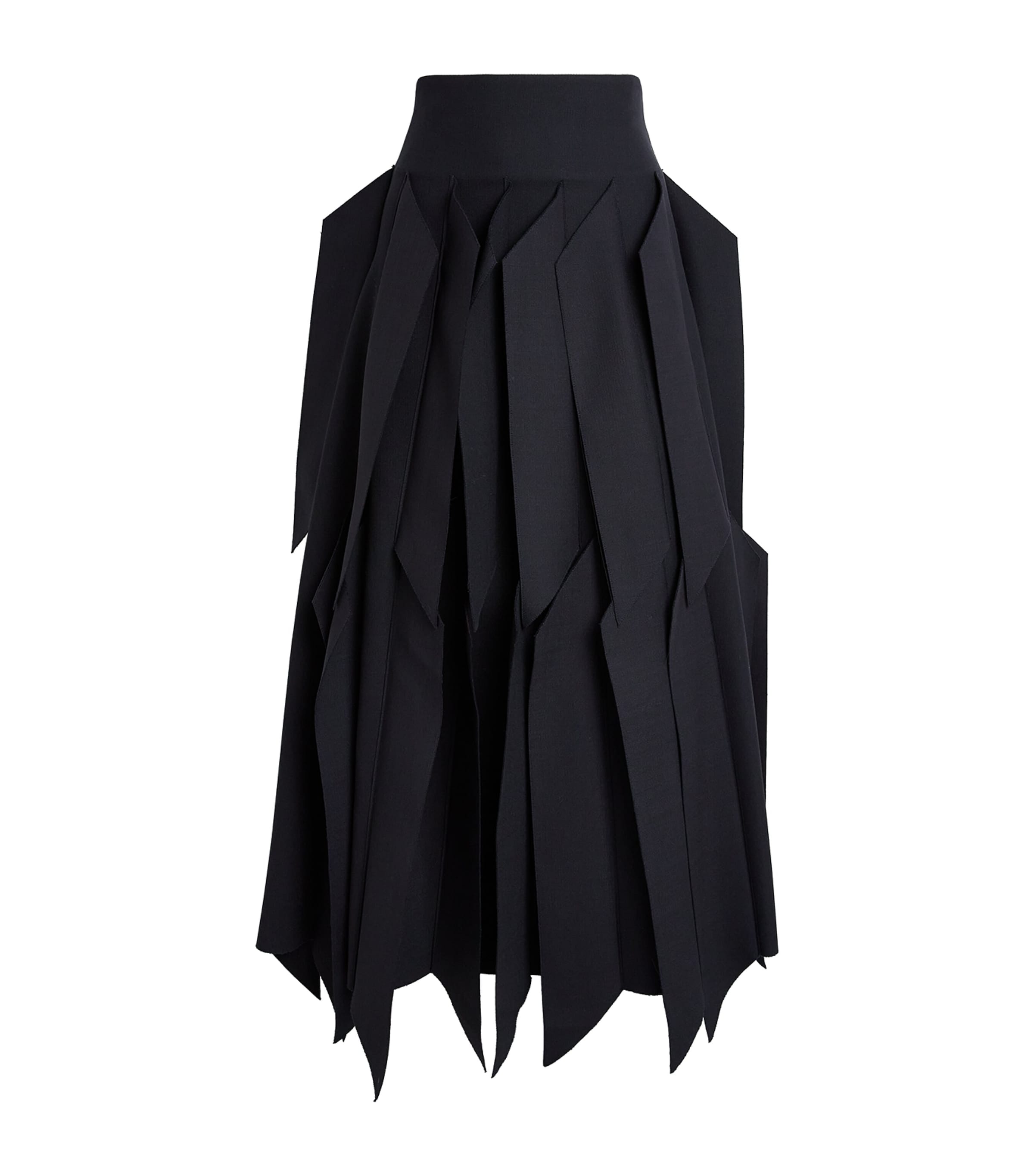 A.w.a.k.e. Ruffled Midi Skirt In Blue