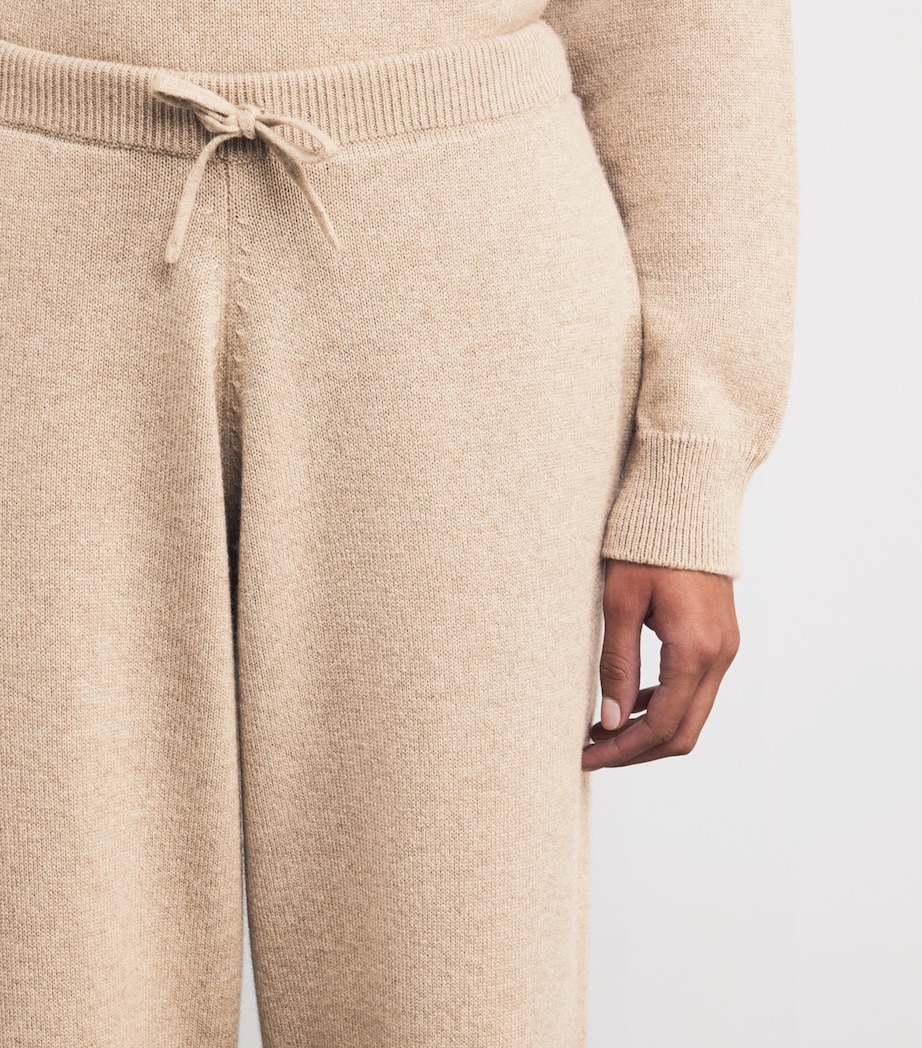 Cashmere Wide-Leg Sweatpants DARK MEDIUM DYED Image 6