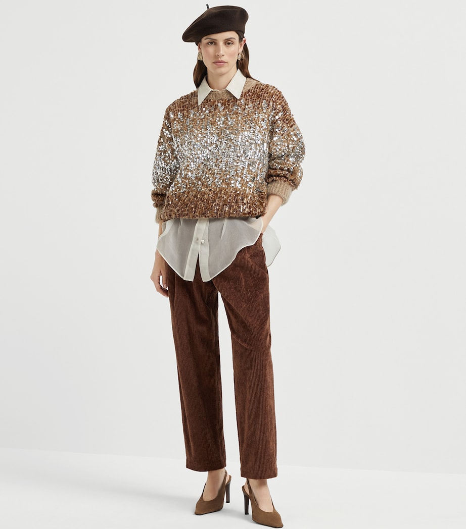 Corduroy Baggy Trousers C4413 Image 4