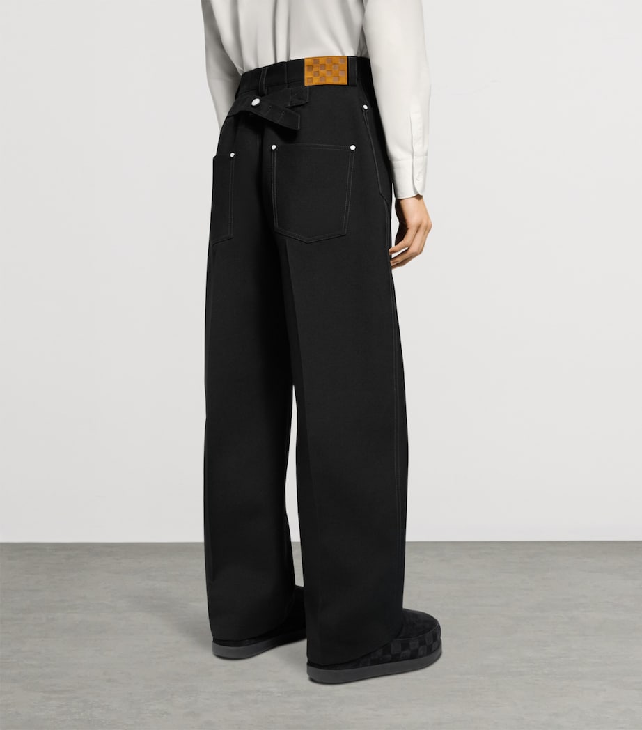 Wool-Mohair Tailored Trousers BLACK Image 2