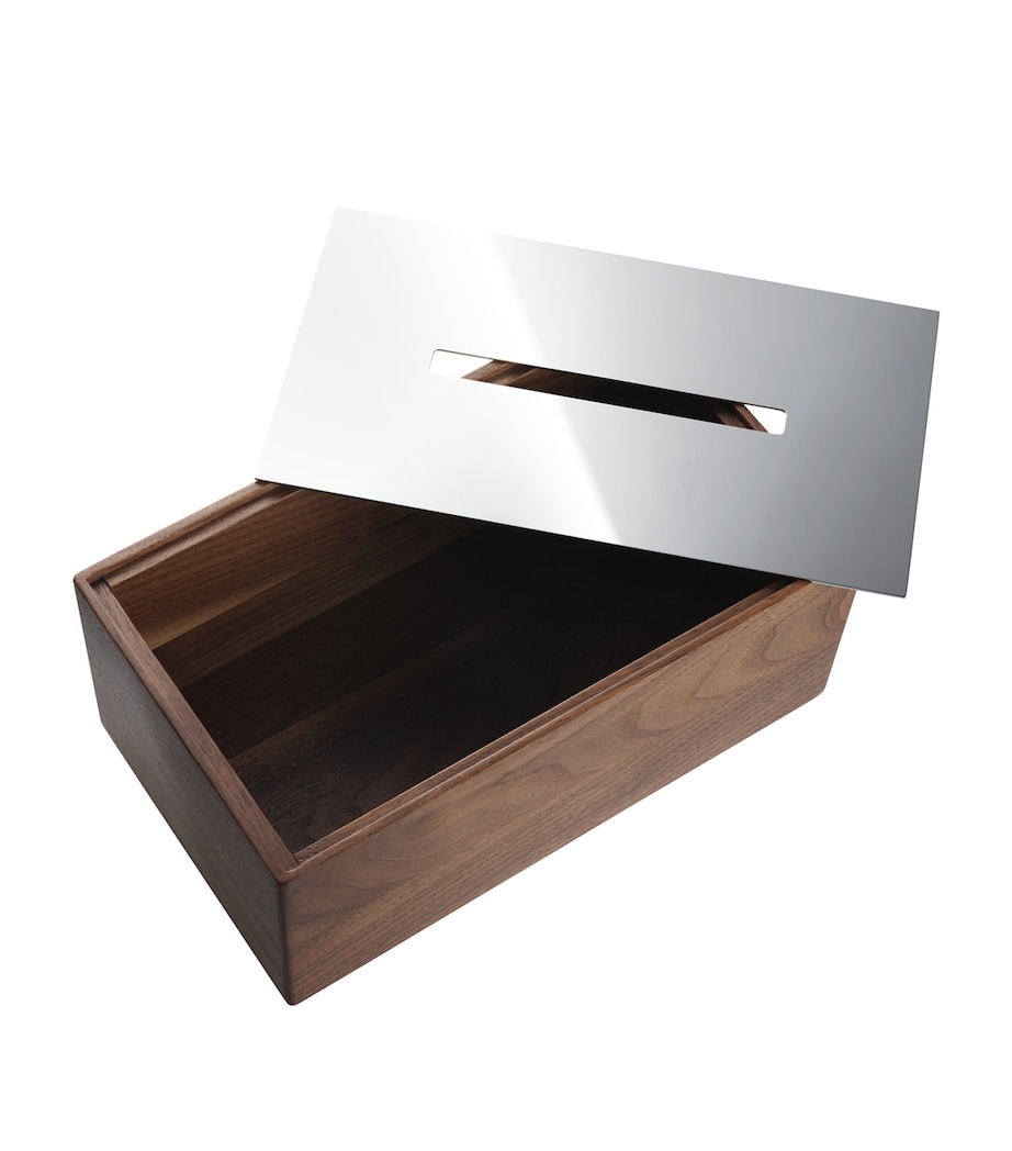 Walnut-Steel UNI Tissue Box BROWN Image 2