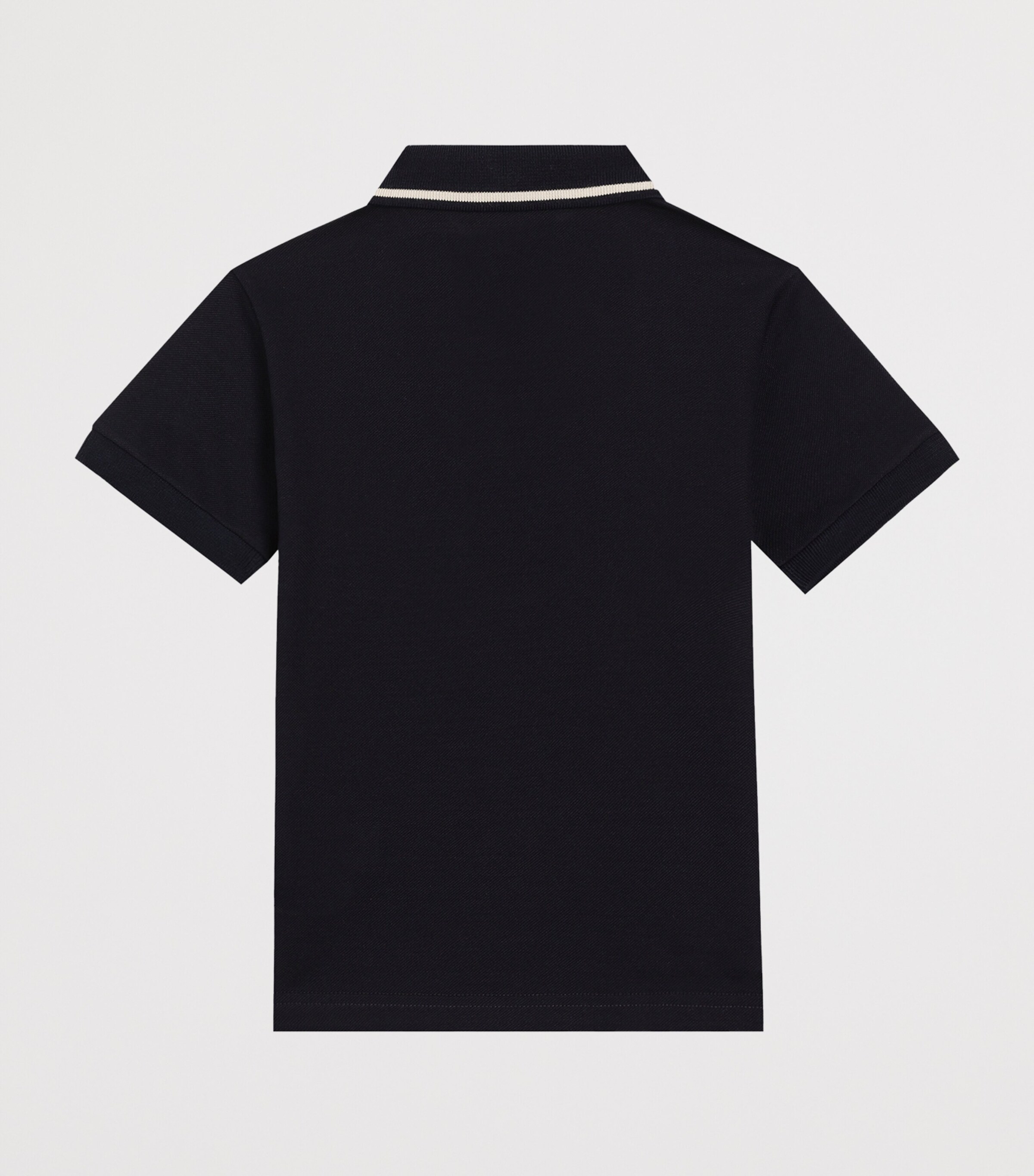 Cotton Logo-Detail Polo Shirt (8-12+ Years) B0665-VERY DARK Image 2
