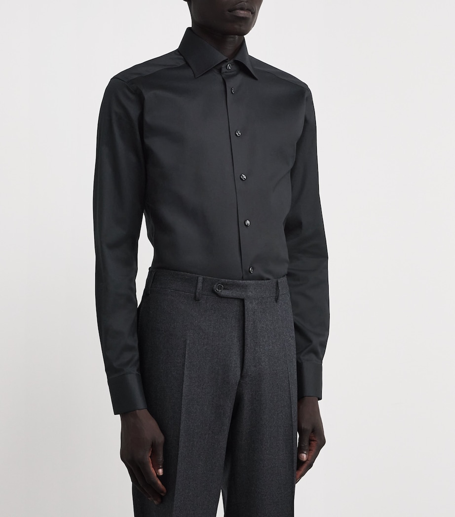 Slim-Fit Shirt 18 BLACK Image 3