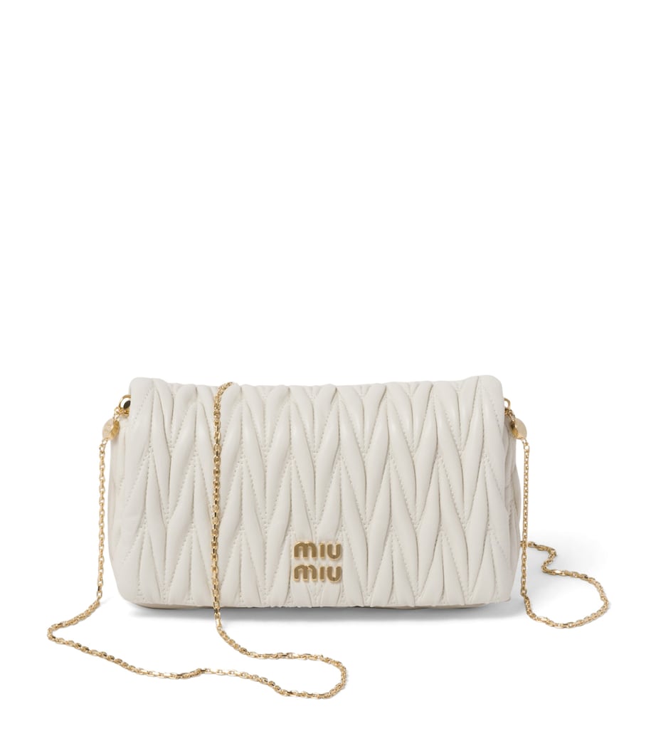 Miu Miu Mini Leather Matelassé Shoulder Bag Image 1
