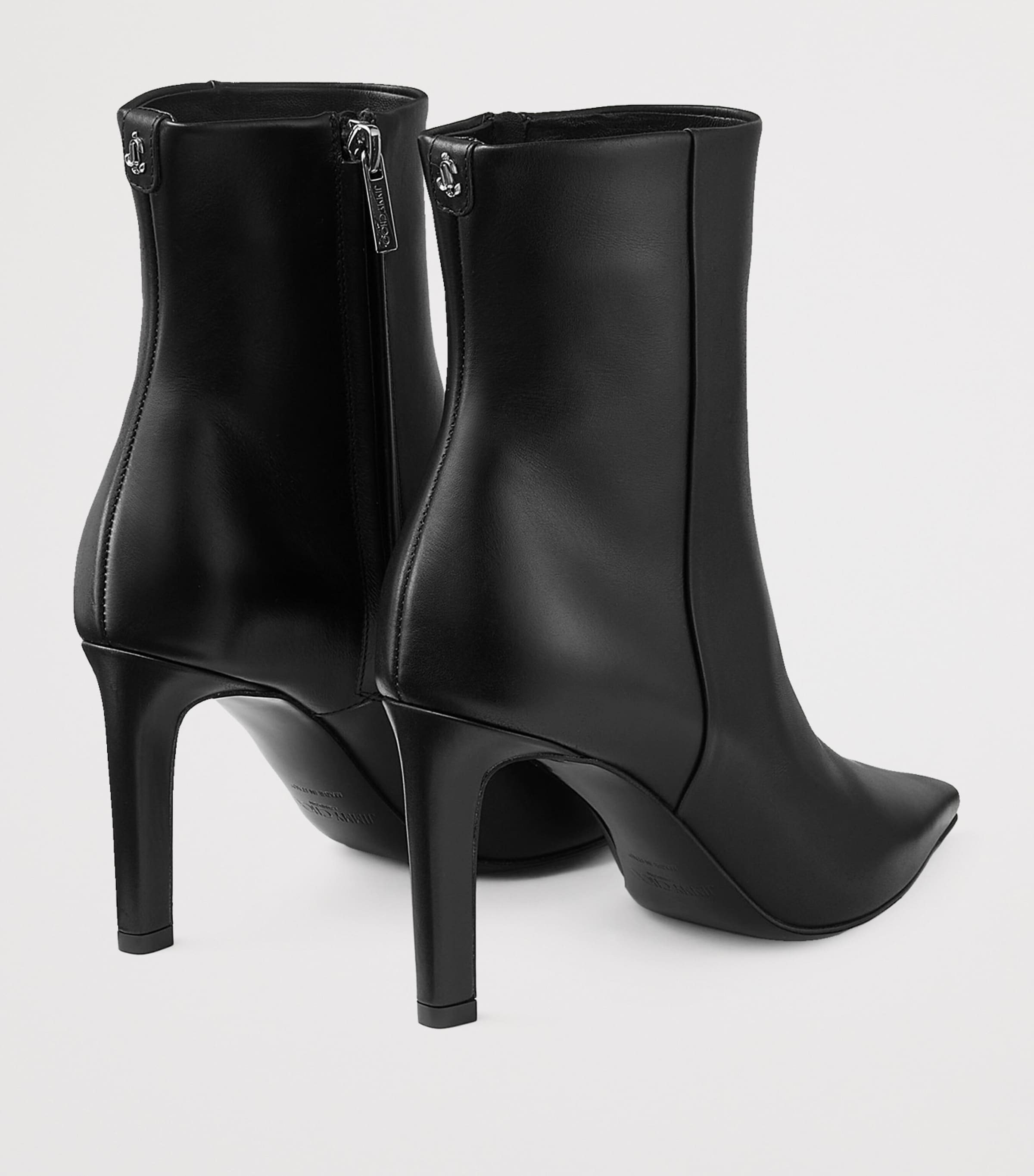 Frankie 85 Leather Ankle Boots BLACK Image 3