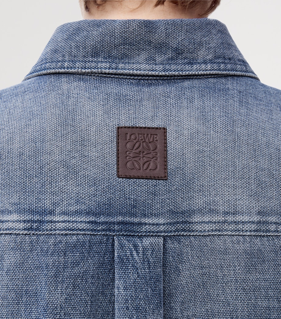 Linen-Cotton Shirt GREY BLUE Image 4