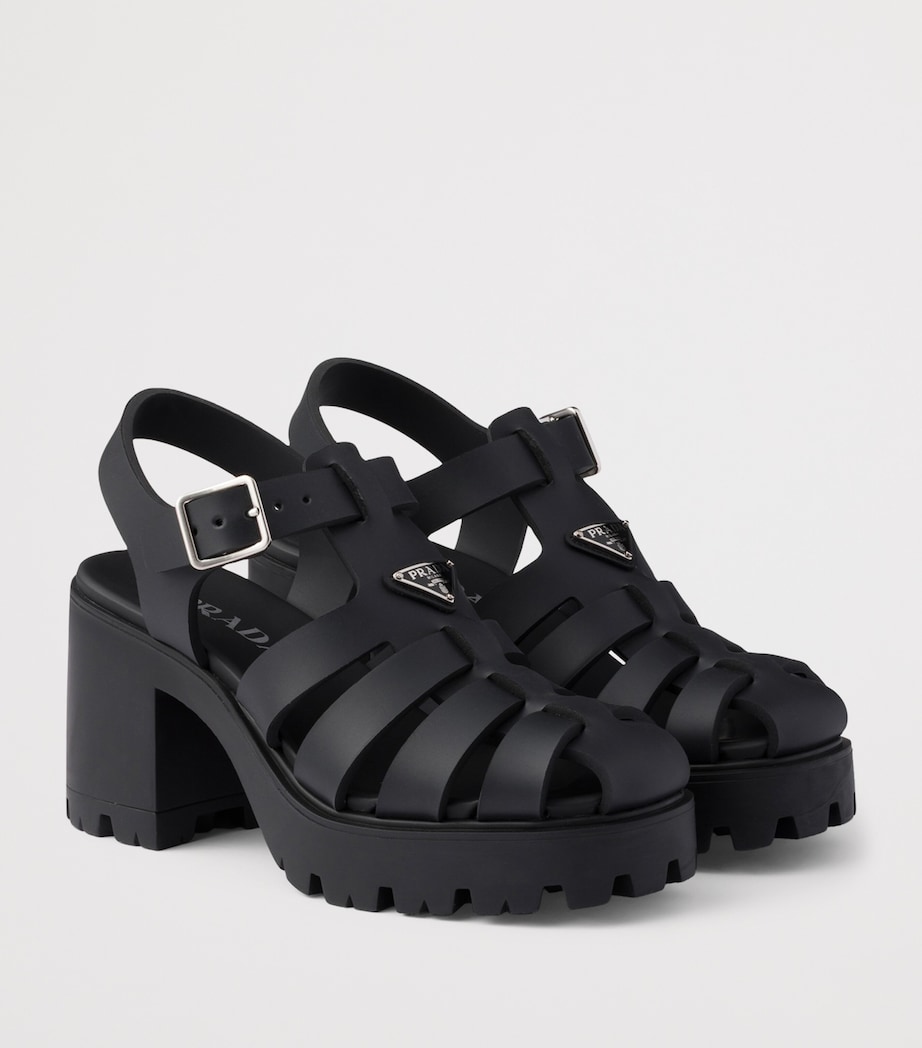 Prada Rubber Platform Sandals 90 Image 2