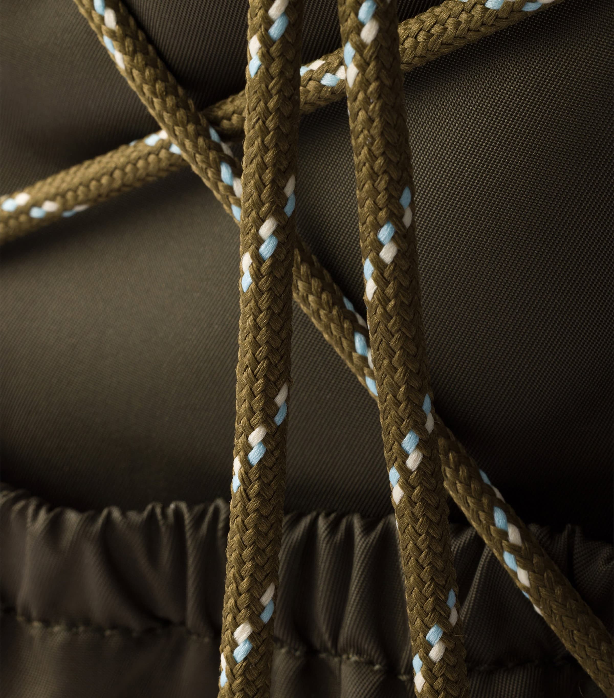 Re-Nylon and Leather Backpack F0334 Image 6