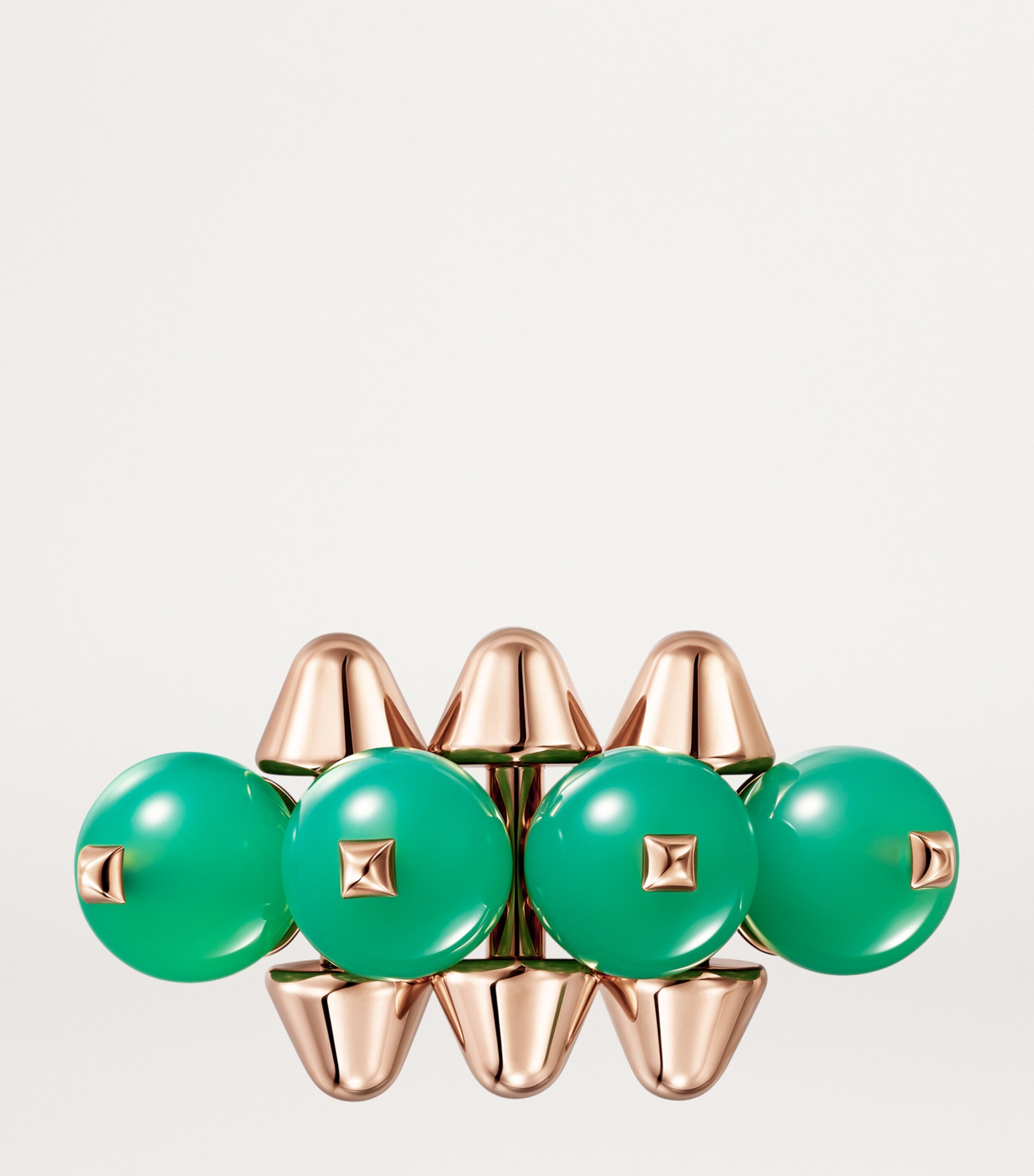 Rose Gold and Chrysoprase Clash de Cartier XL Model Ring ROSE GOLD Image 5
