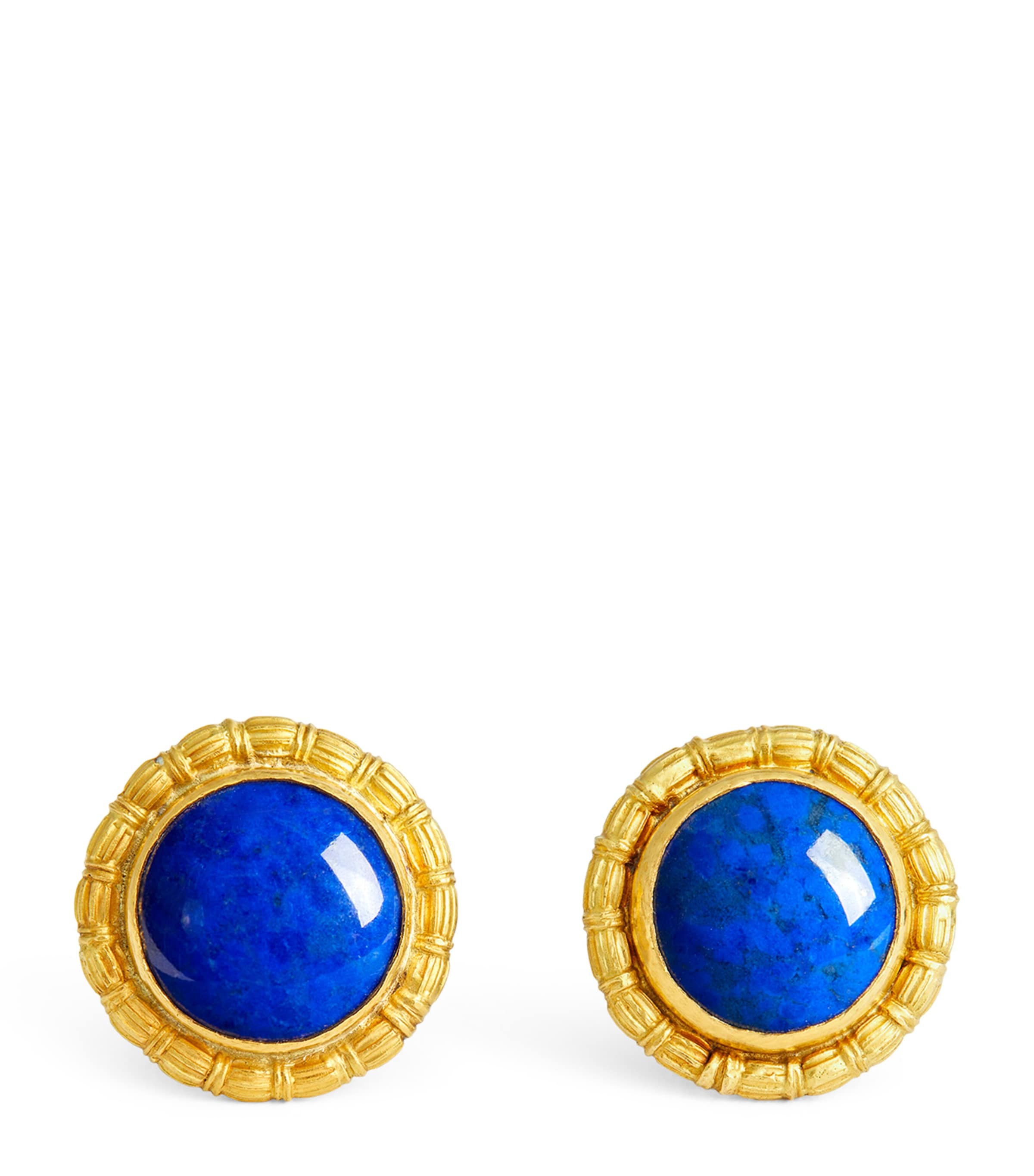 Brooski Gold And Lapis Cufflinks