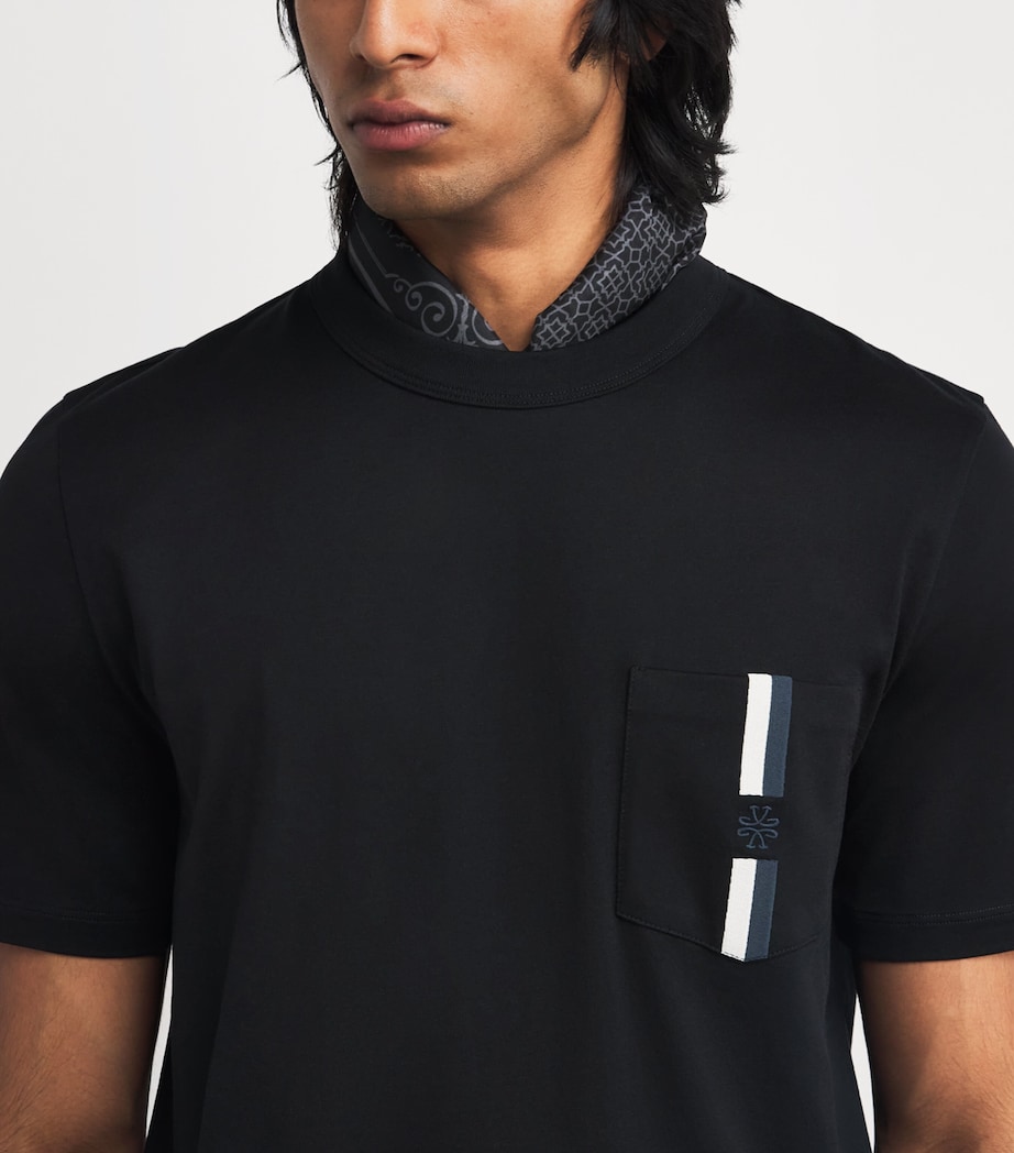 Cotton Stripe Monogram T-Shirt C74 Image 6