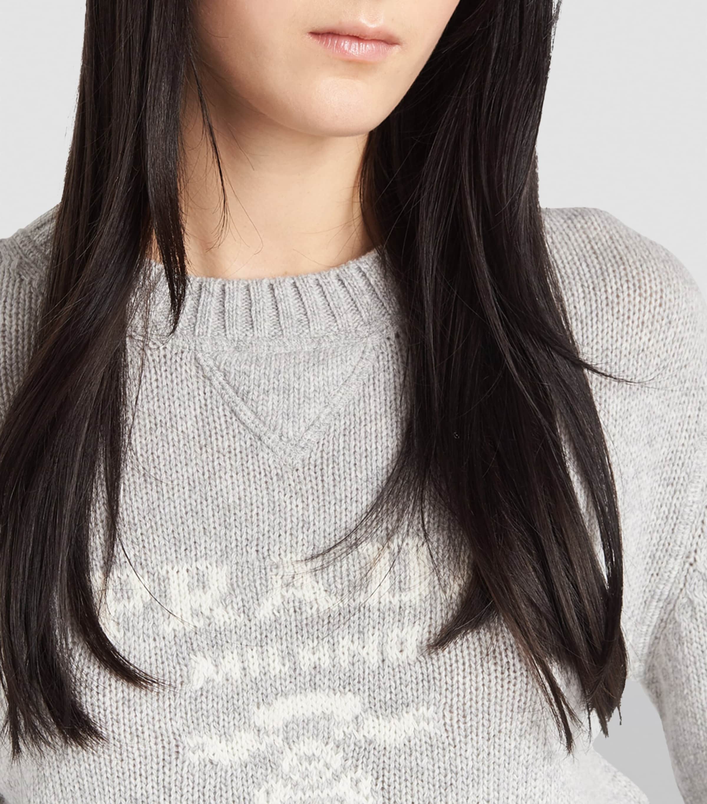 Wool-Cashmere Logo Sweater F0K44 Image 3