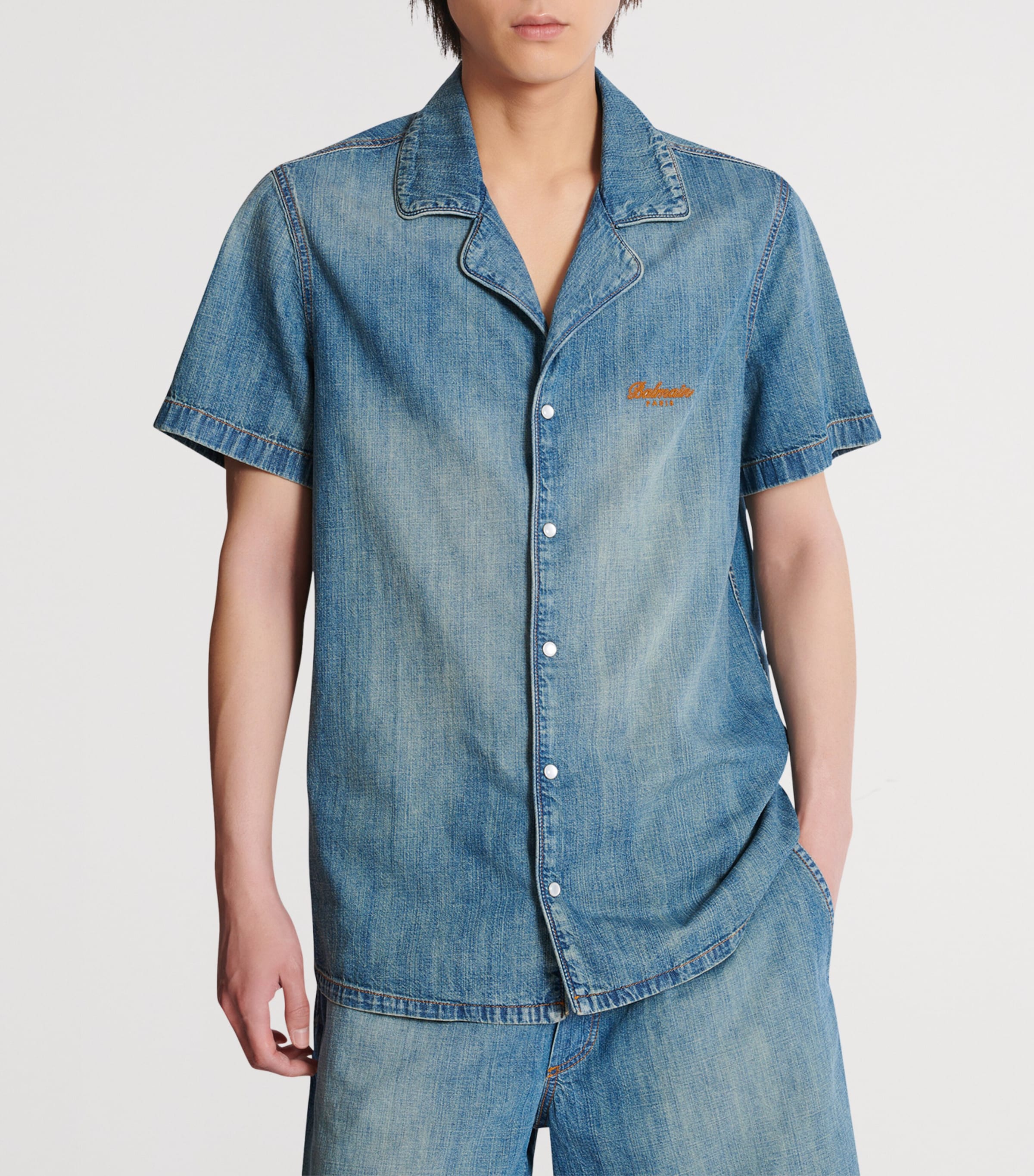 Denim Pyjama Shirt 6EW BLEU DENIM Image 6
