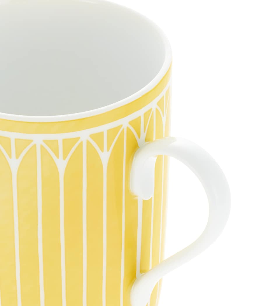 Christofle Porcelain Malmaison Riviera Mug White/yellow Image 3