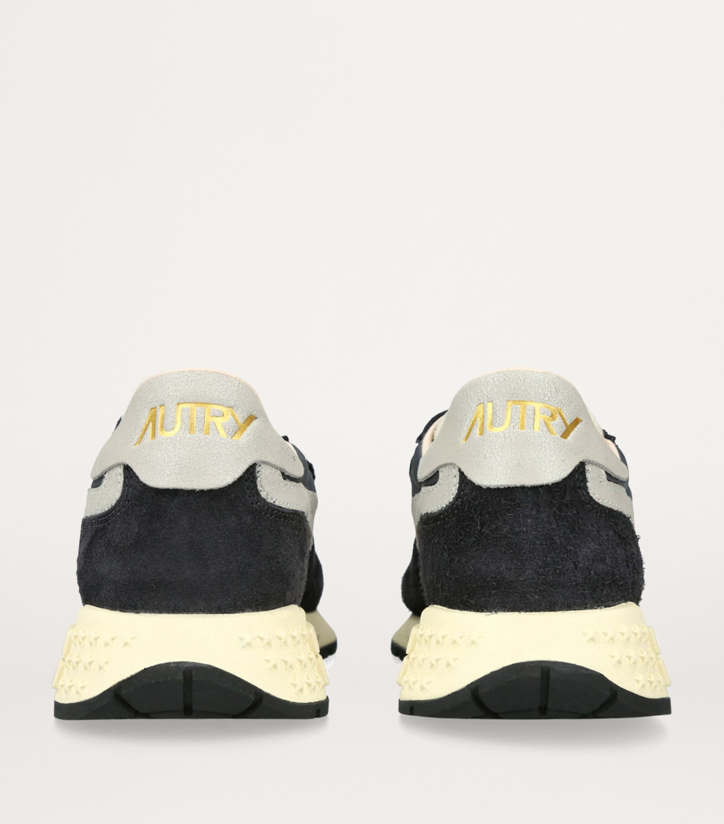 Autry Leather Reelwind Low-Top Sneakers Black Image 3