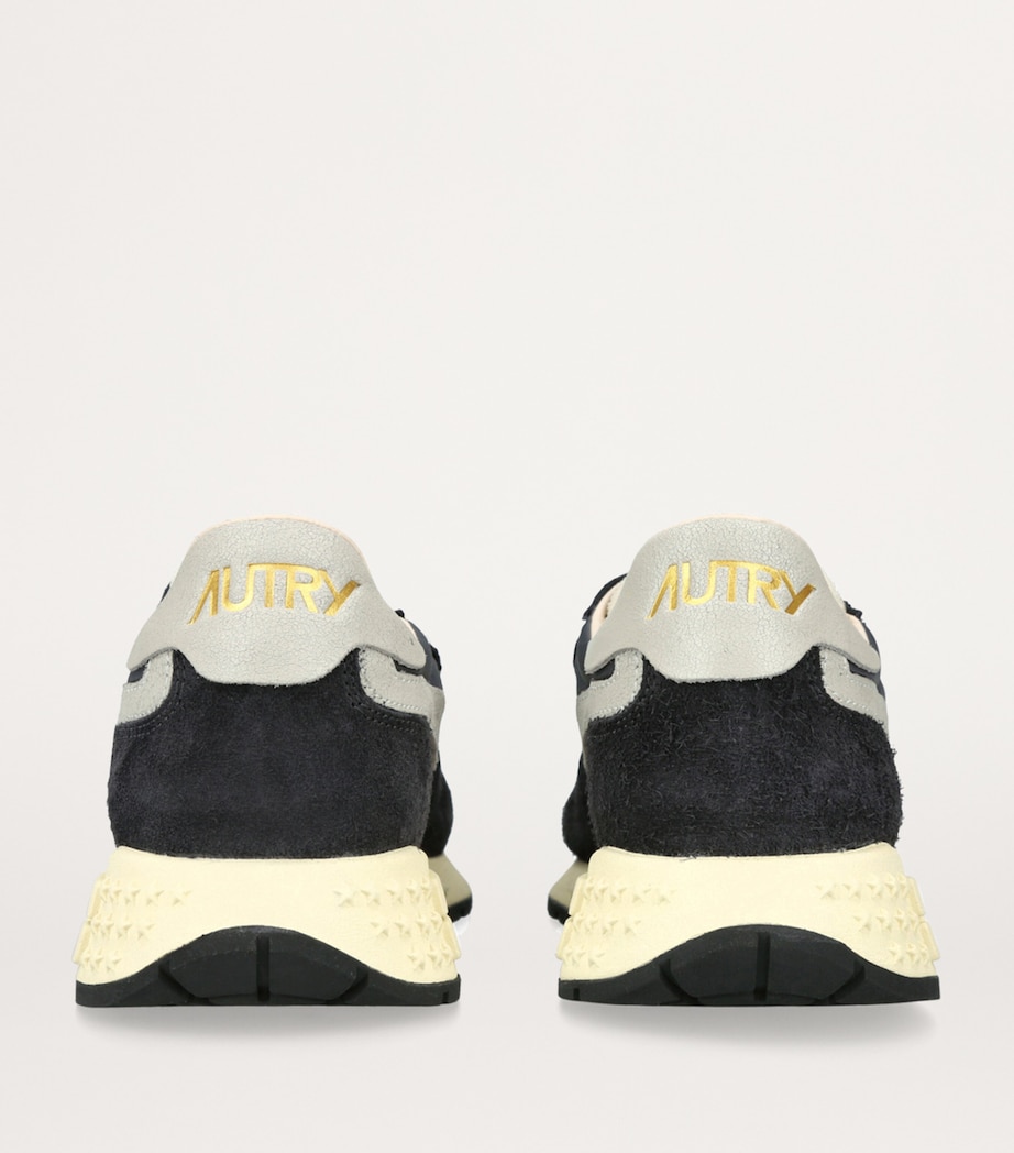 Autry Leather Reelwind Low-Top Sneakers Black Image 3