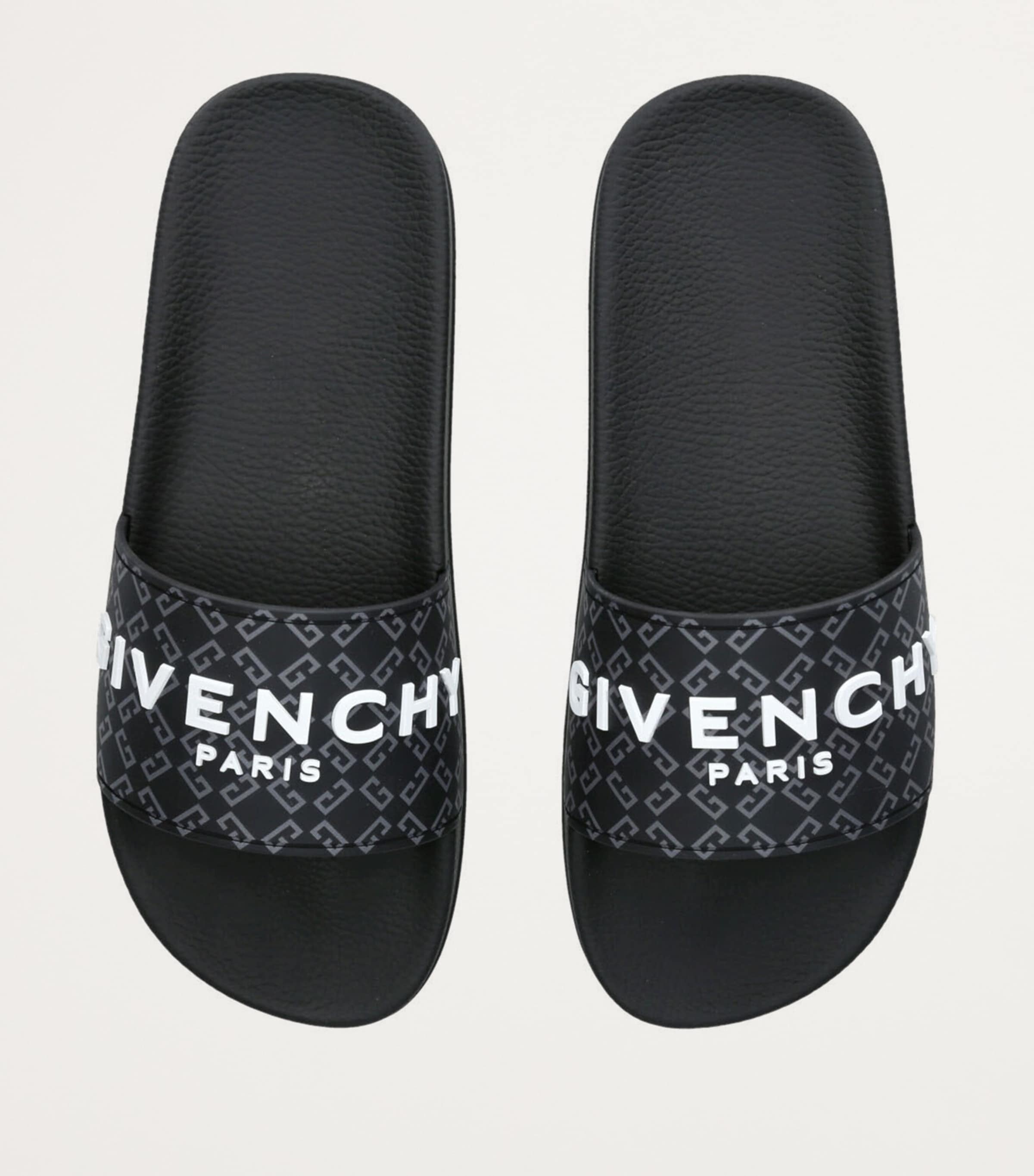 Rubber Monogram Logo Slides BLACK Image 4