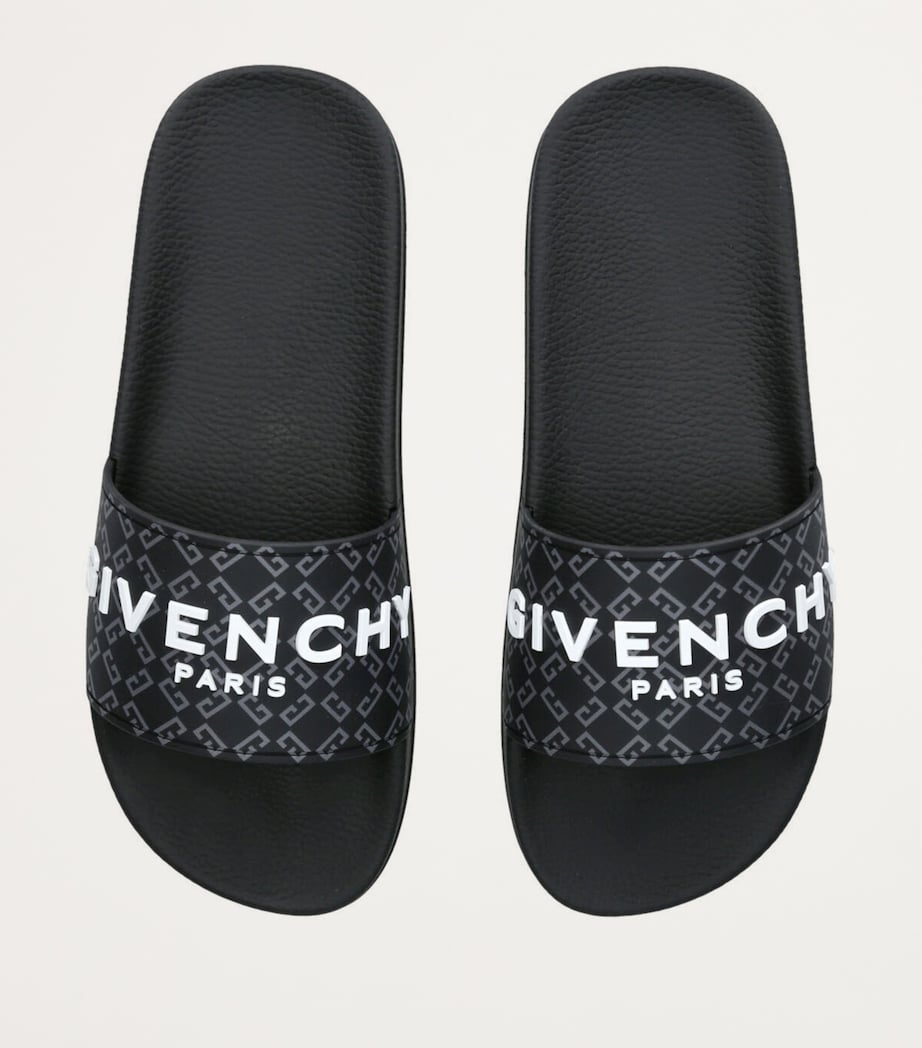 Rubber Monogram Logo Slides BLACK Image 4