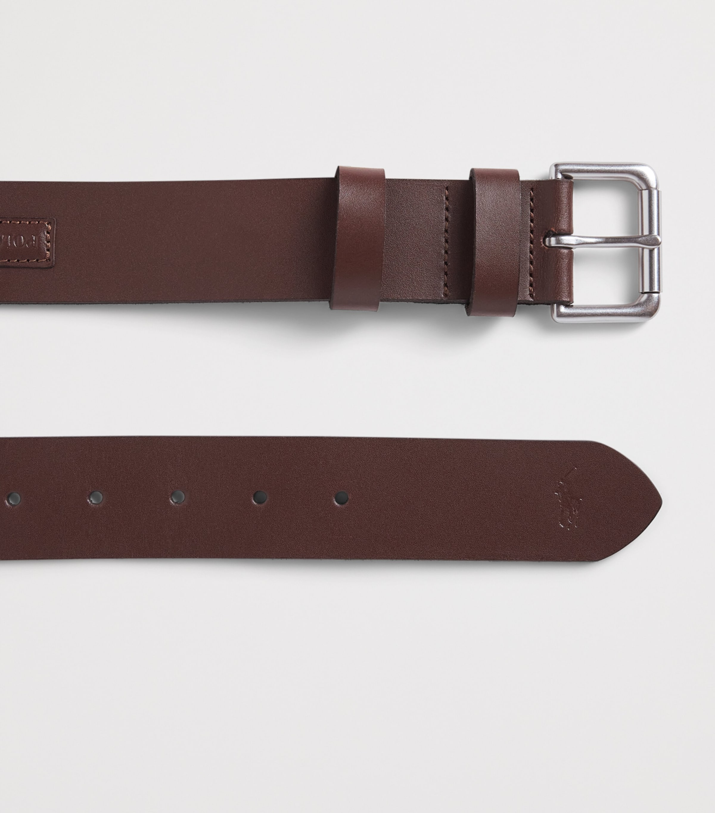 Polo Ralph Lauren Brown Leather Roller Buckle Belt | Harrods US
