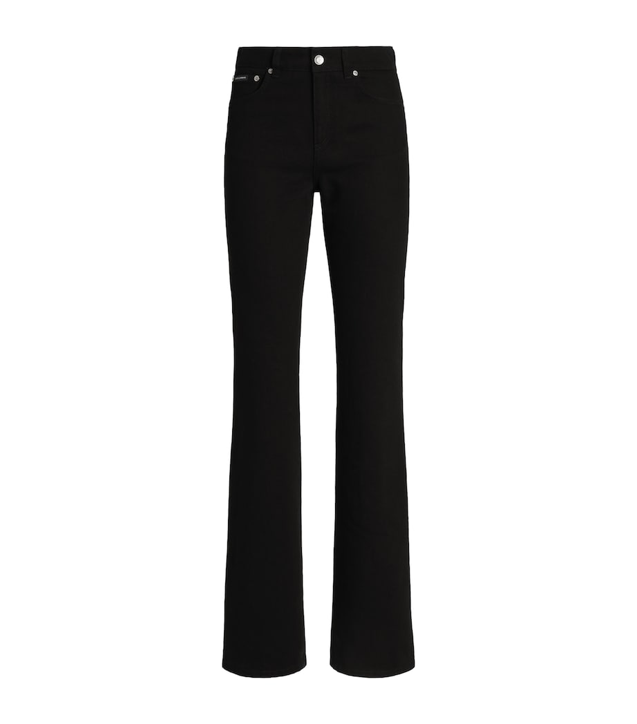 Dolce&Gabbana Womens Flared Jeans Combined Col Image 1