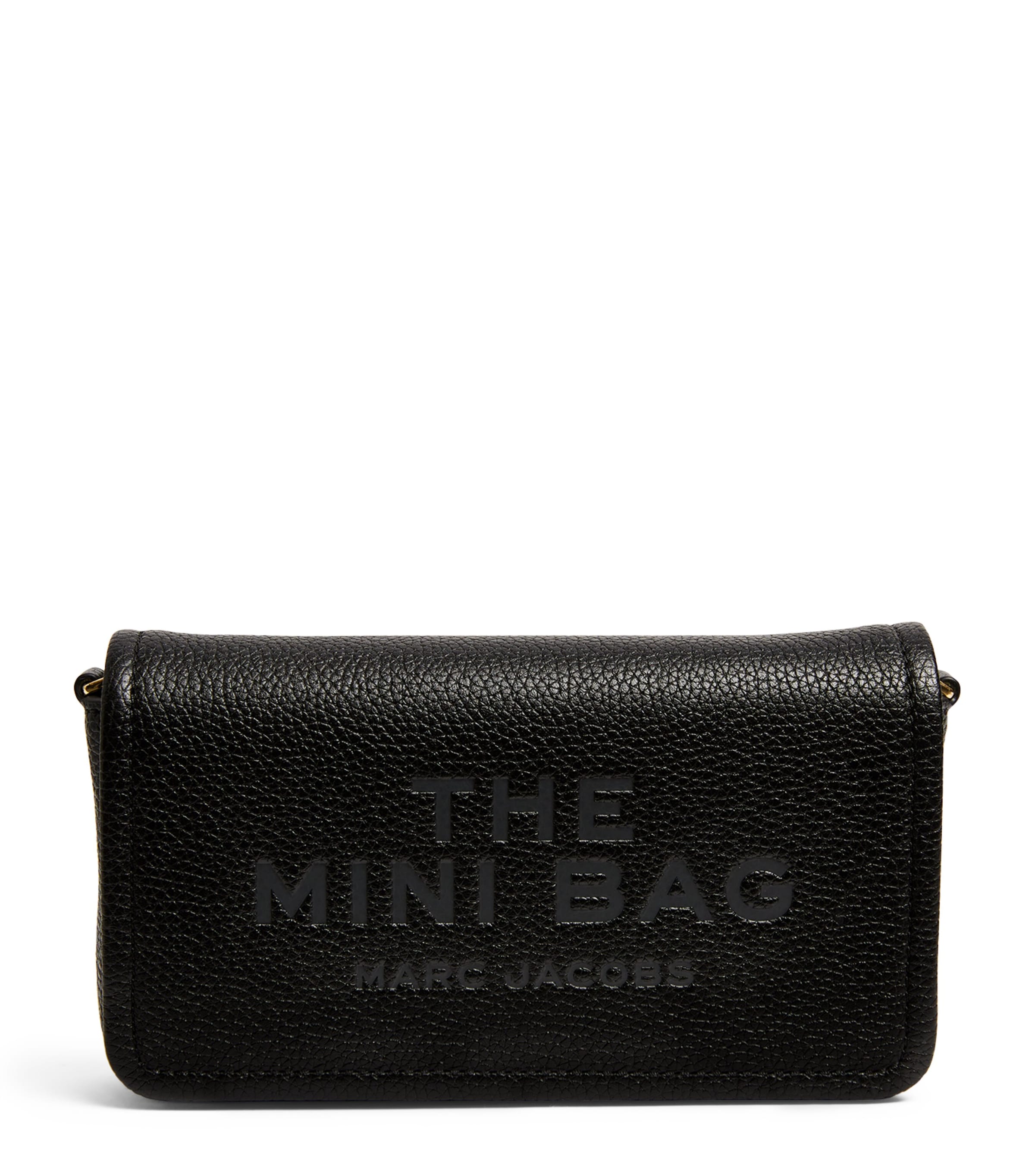 Marc Jacobs The  Leather The Mini Bag In Black