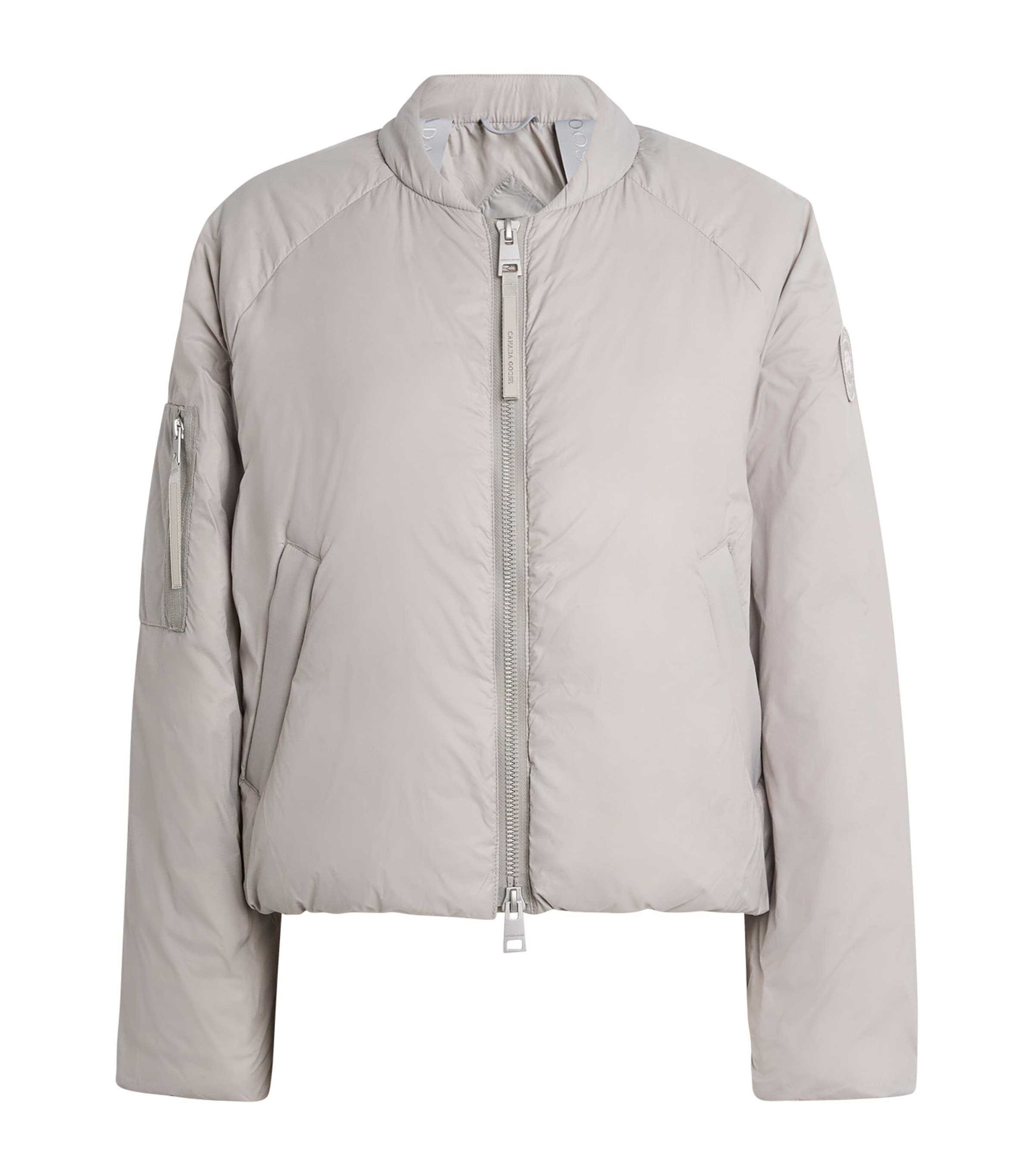 Down Elba Bomber Jacket LIMESTONE CALCAIRE Image 1