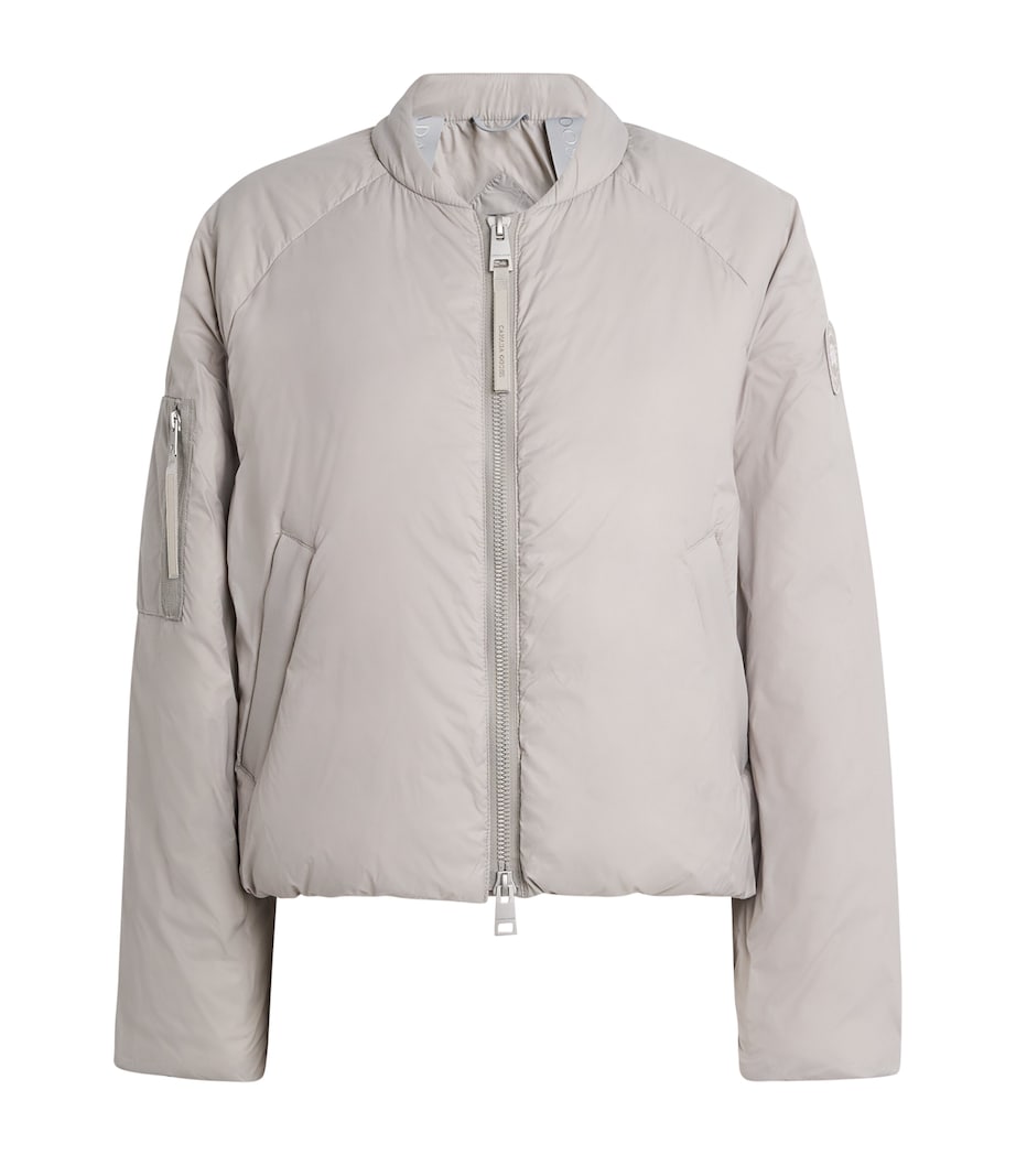 Down Elba Bomber Jacket LIMESTONE CALCAIRE Image 1