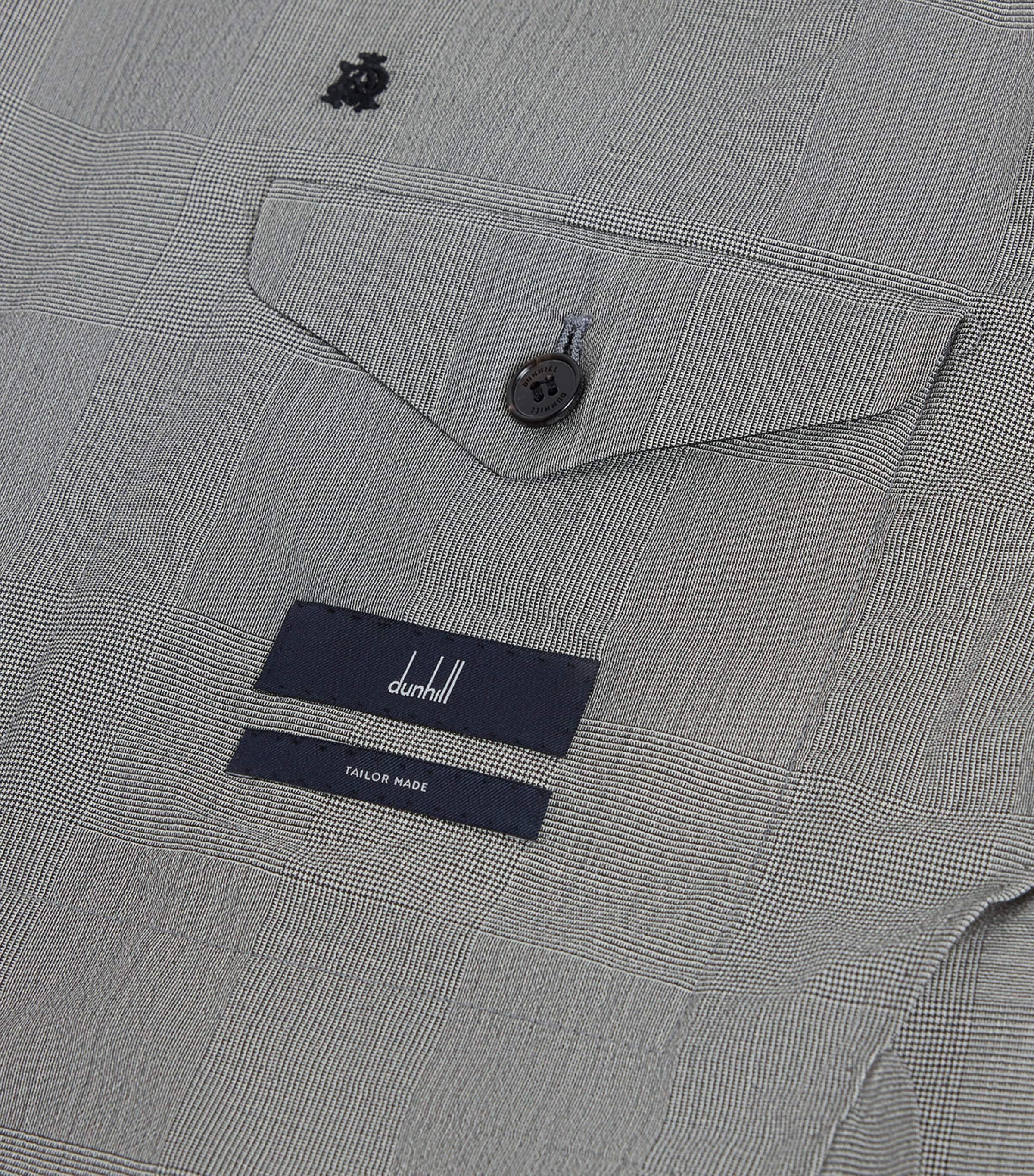 Dunhill Mens Wool-Blend Single-Breasted Blazer White Image 6