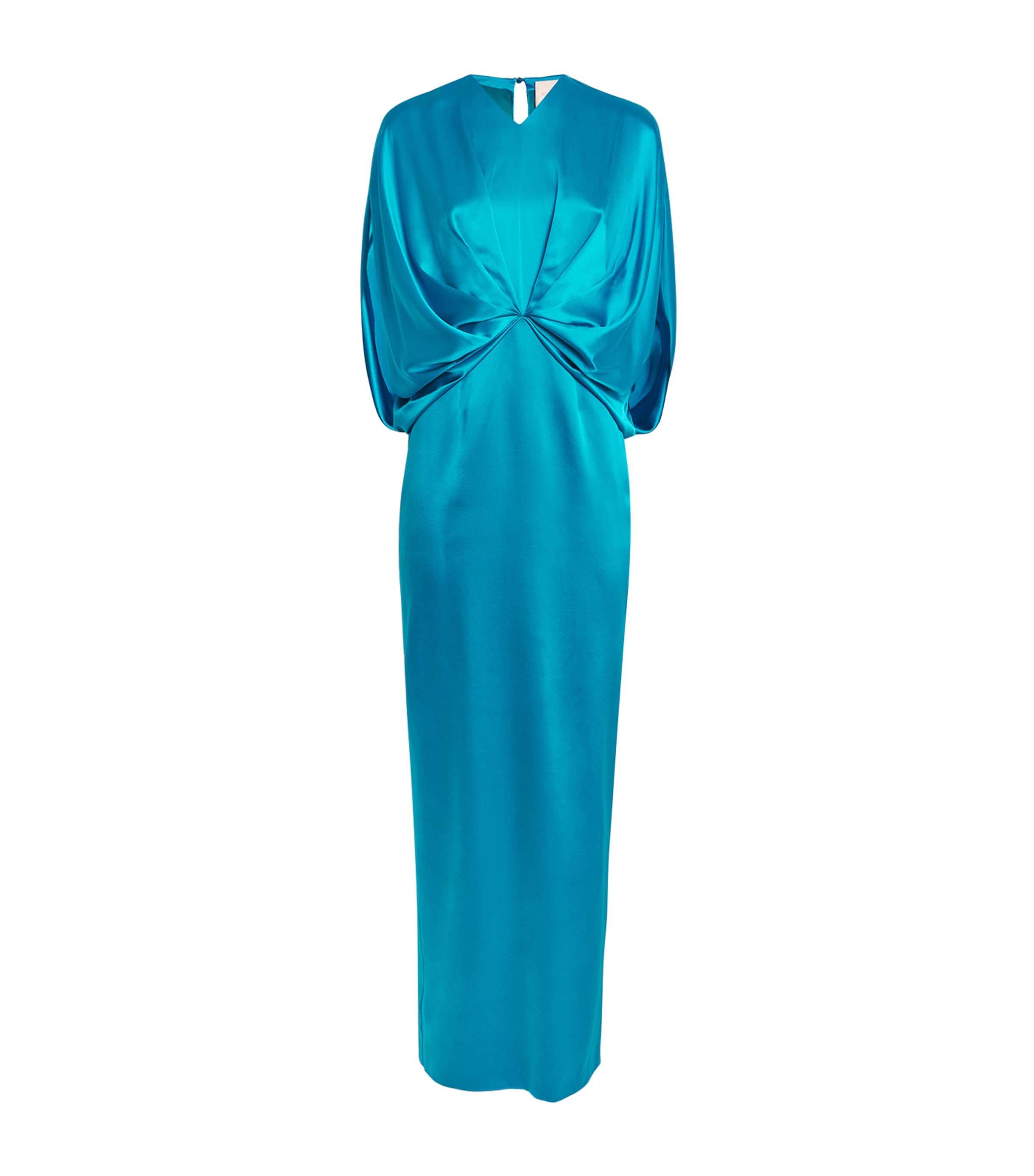 Roksanda Womens Silk Rani Maxi Dress Azure Image 1