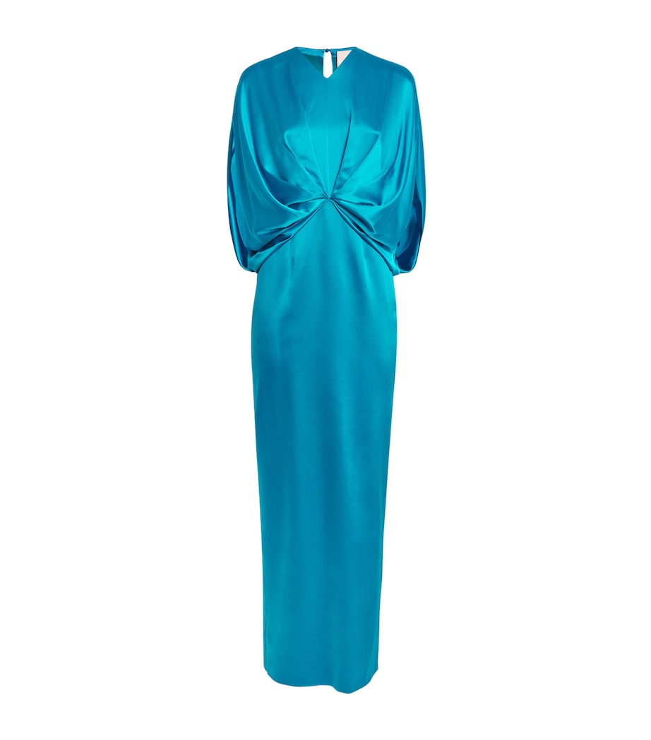 Roksanda Womens Silk Rani Maxi Dress Azure Image 1