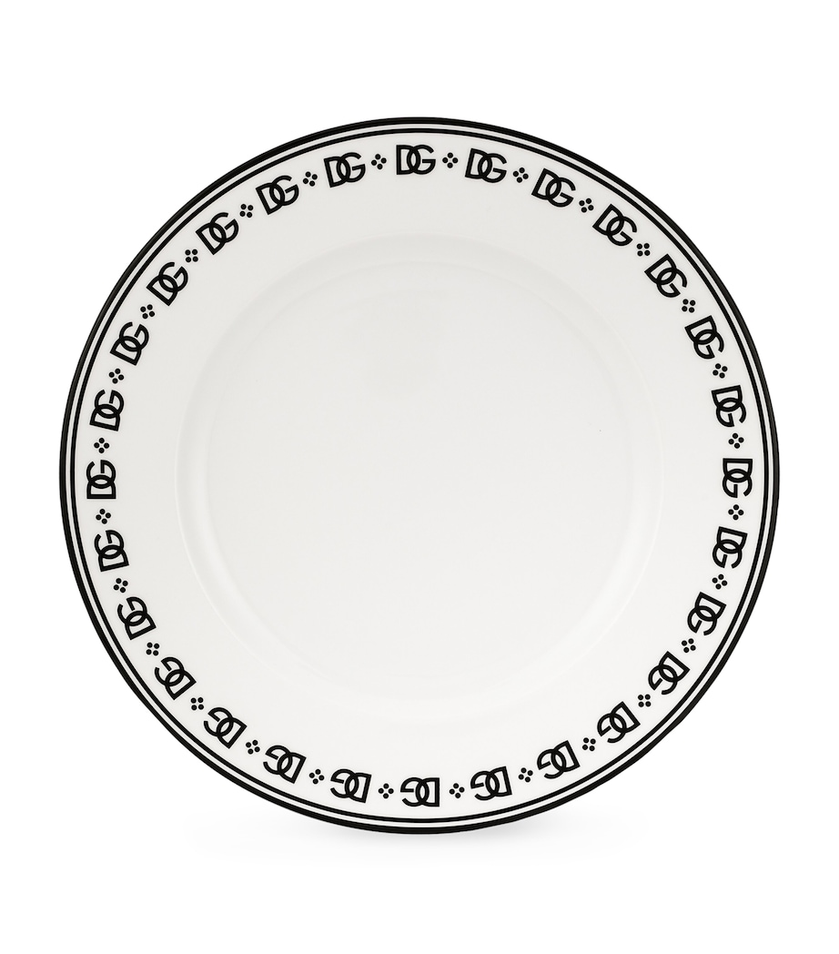 Porcelain DG Logo Plate (31cm) U0082-DG LOGO BORDO Image 1