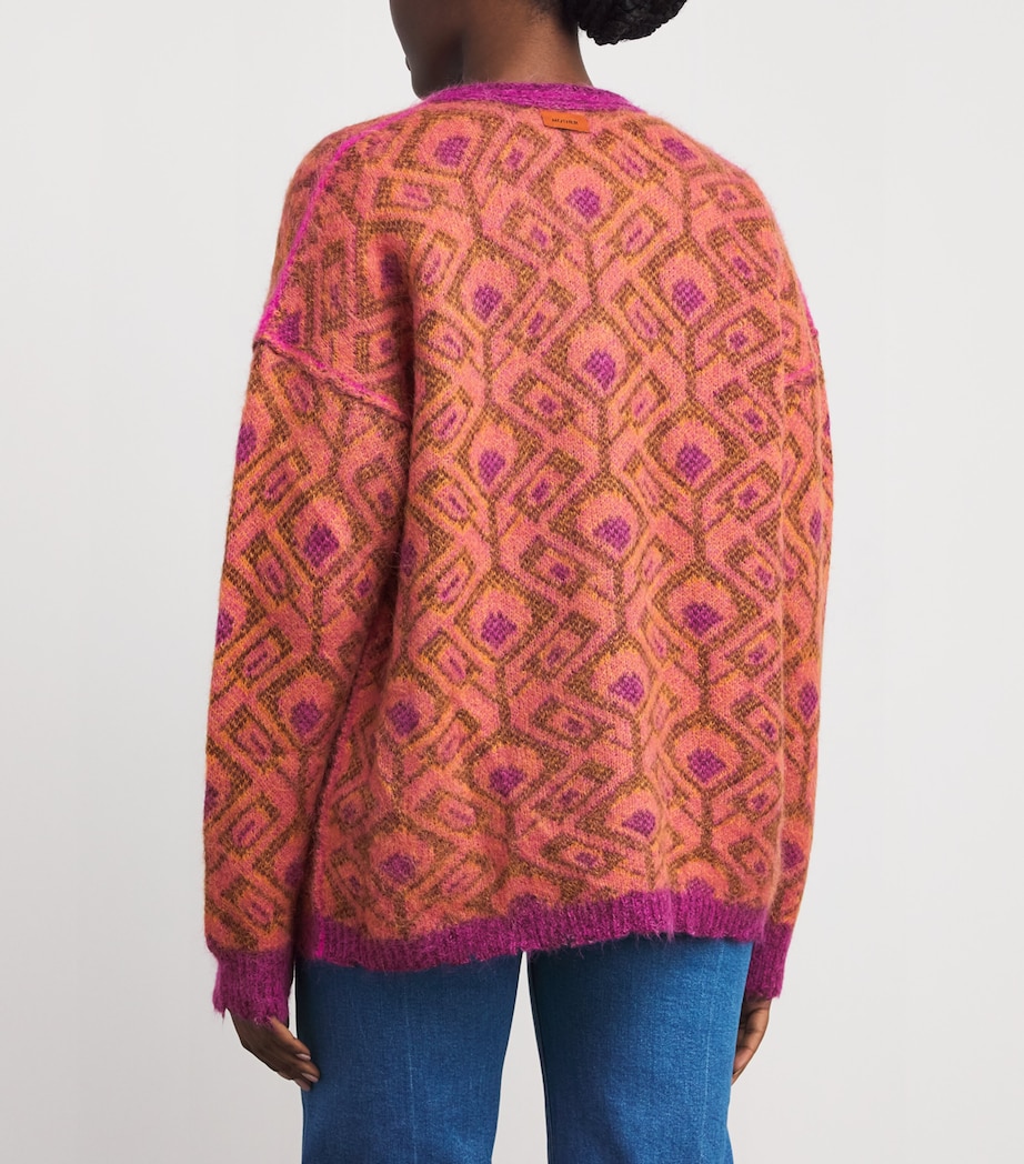 The Double Face Cardigan BIRDS OF PARADISE Image 4