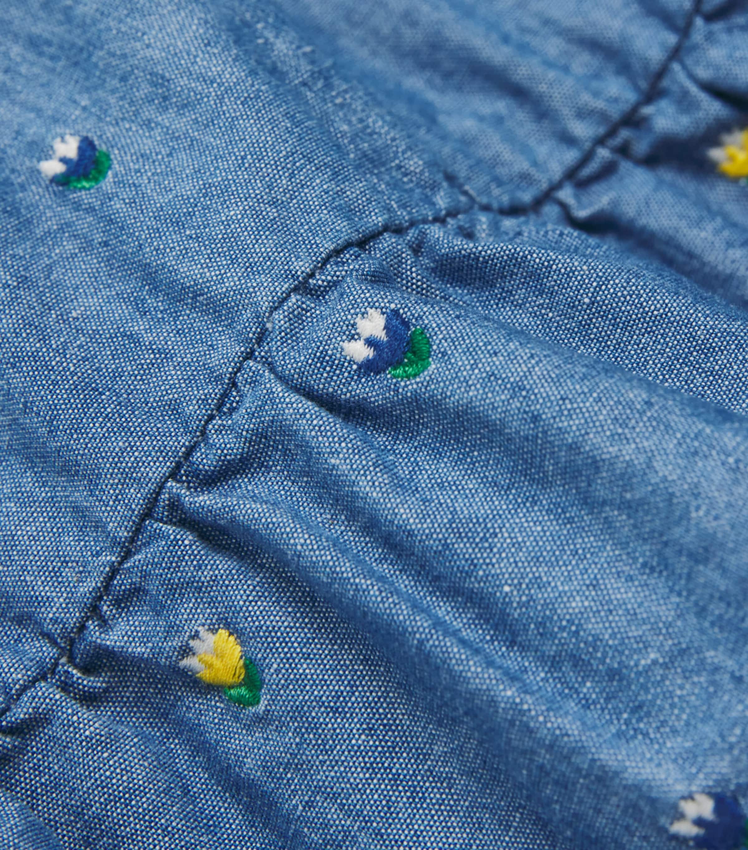 Stella McCartney Kids Denim Embroidered Skirt (2-14 Years) Azzurro/embro Image 4