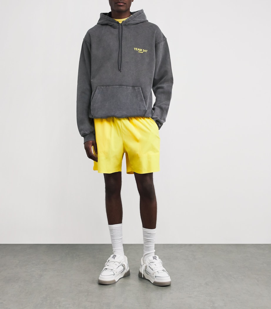 Represent 247 Mens Oversized Team 247 Hoodie Pewter/lemon Image 2