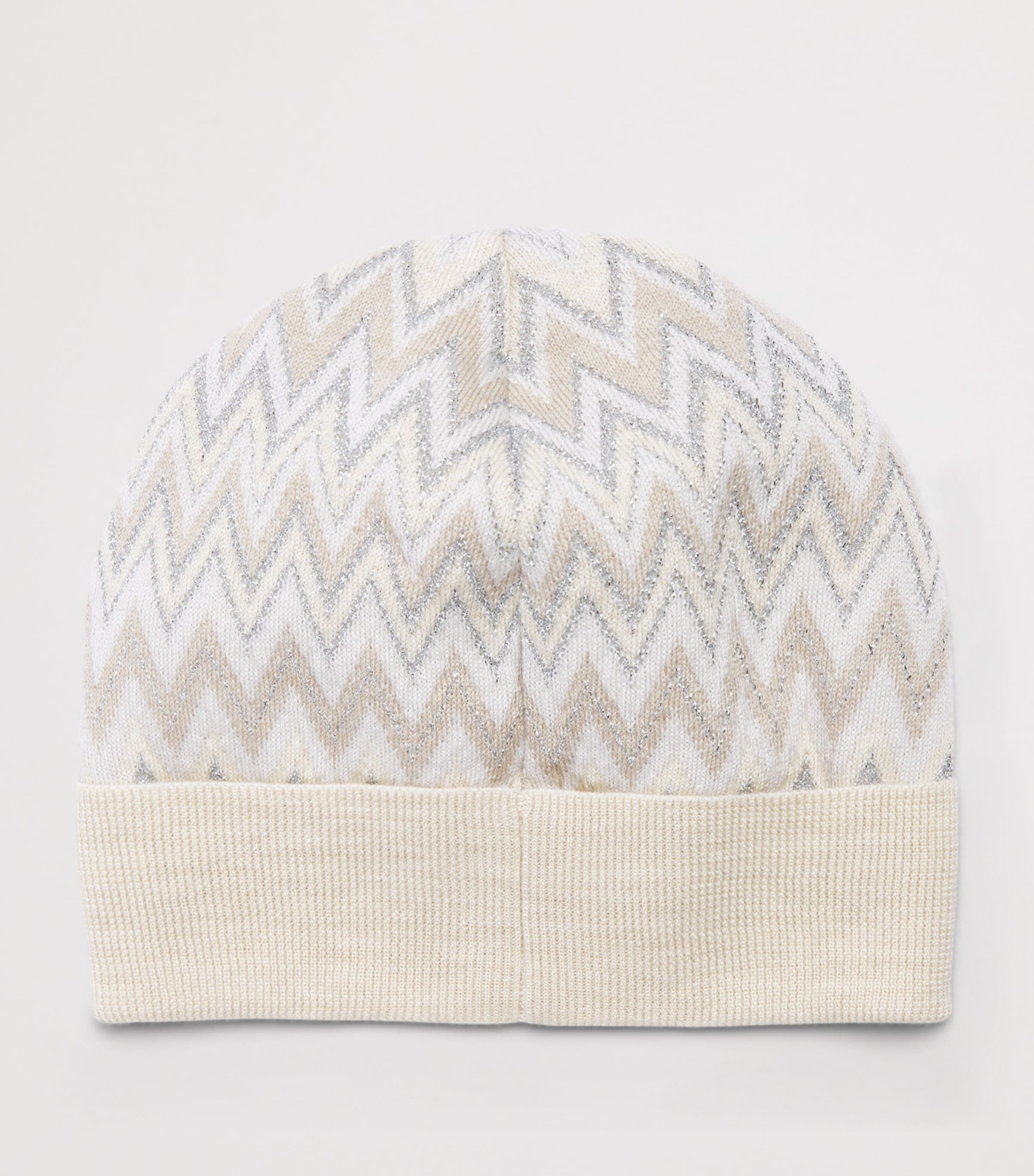 Missoni Kids Zigzag Scarf Beige.ch.mel/argento Image 2