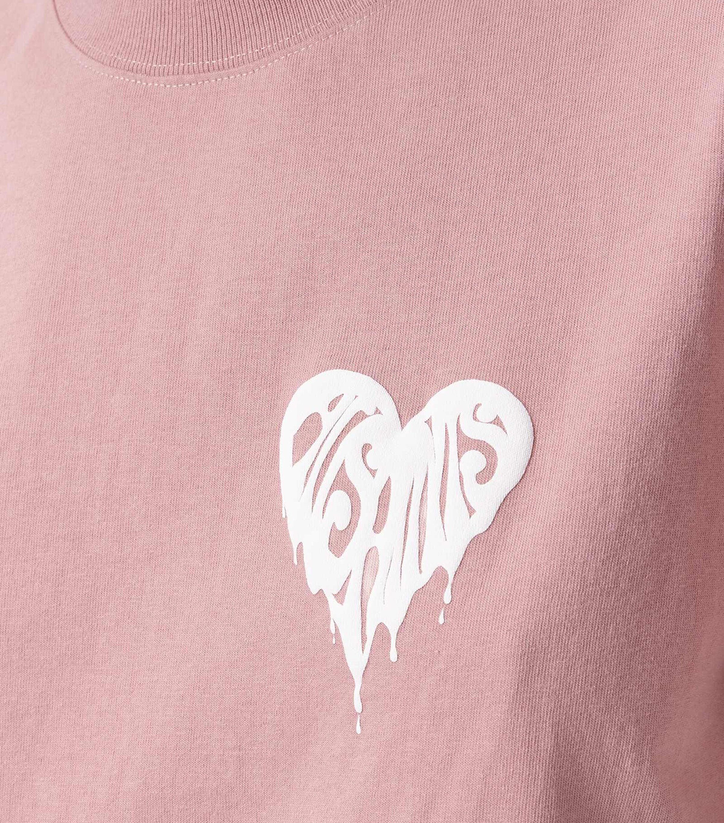 AllSaints Womens Organic Cotton Lisa Trip T-Shirt Woodrose Pink Image 7