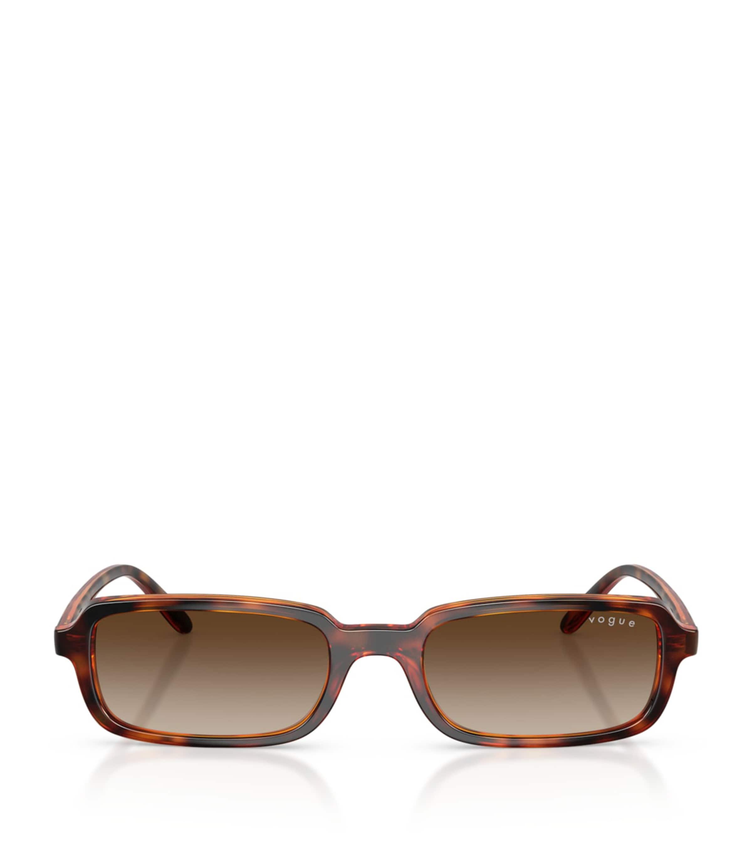 Tortoiseshell Rectangular Sunglasses W65613 Image 1