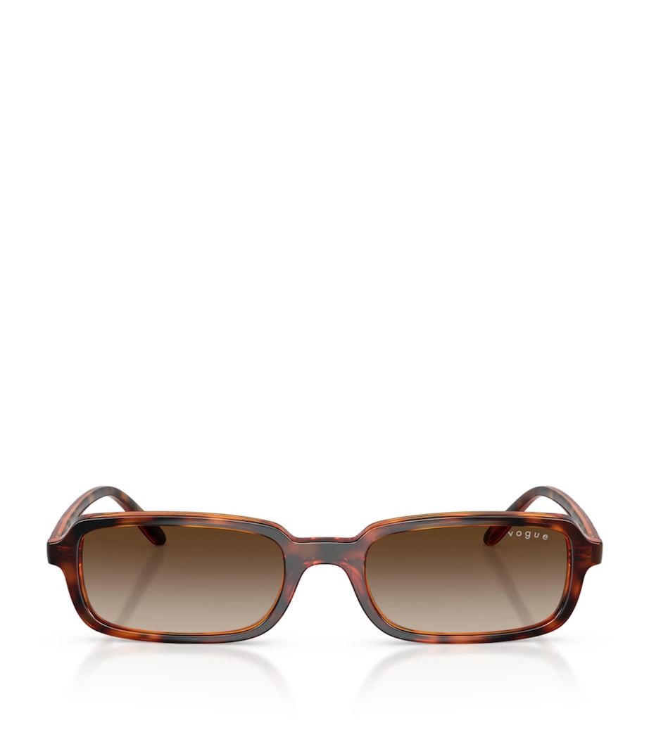 Tortoiseshell Rectangular Sunglasses W65613 Image 1