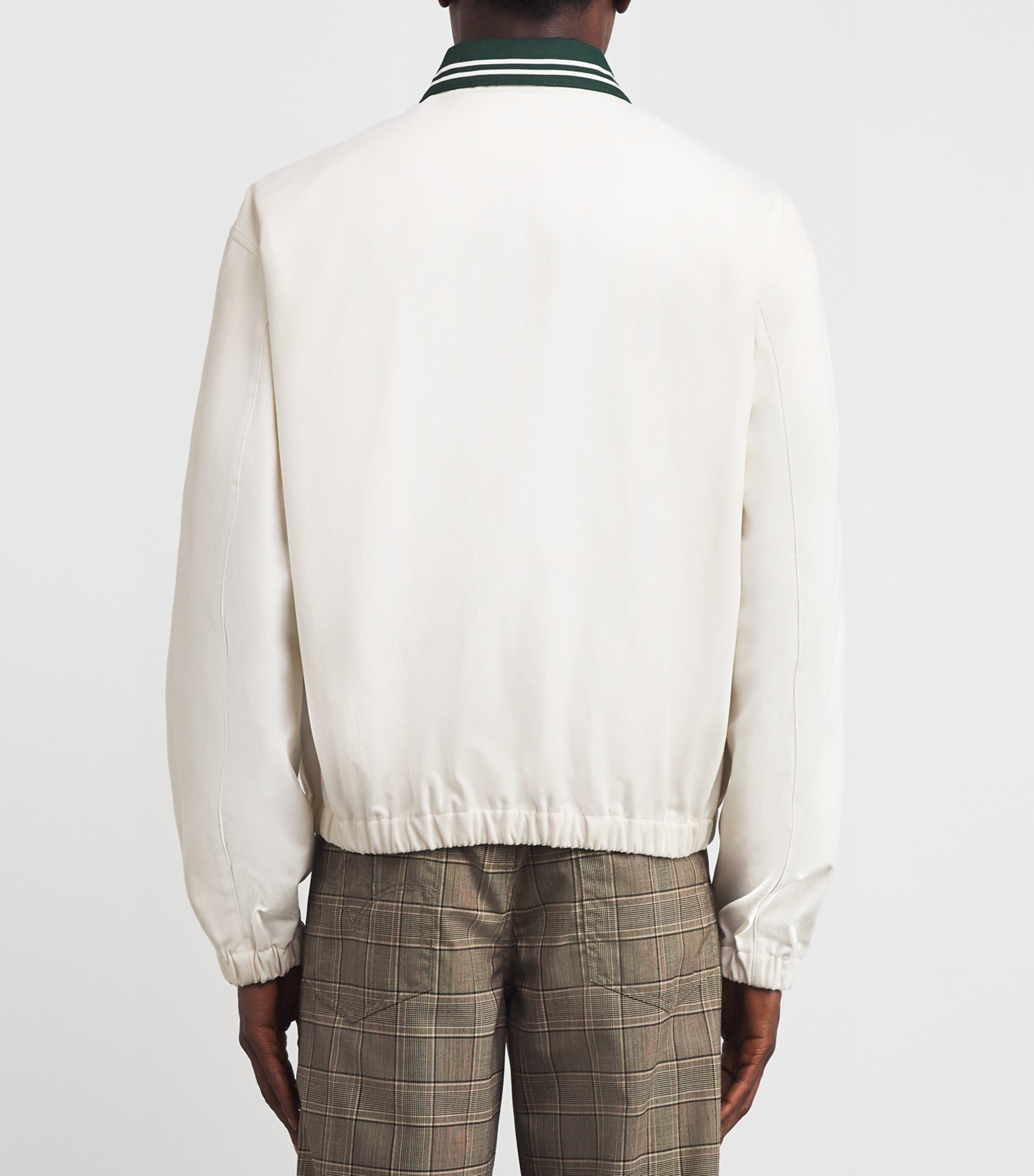 Ralph Lauren Purple Label Mens x Wimbledon Crest Bomber Jacket Moss Agate Clas Image 4